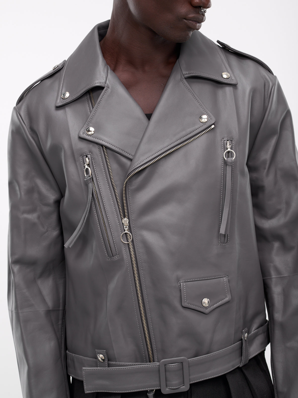 SETCHU Leather Biker Jacket | H. Lorenzo - detail 2