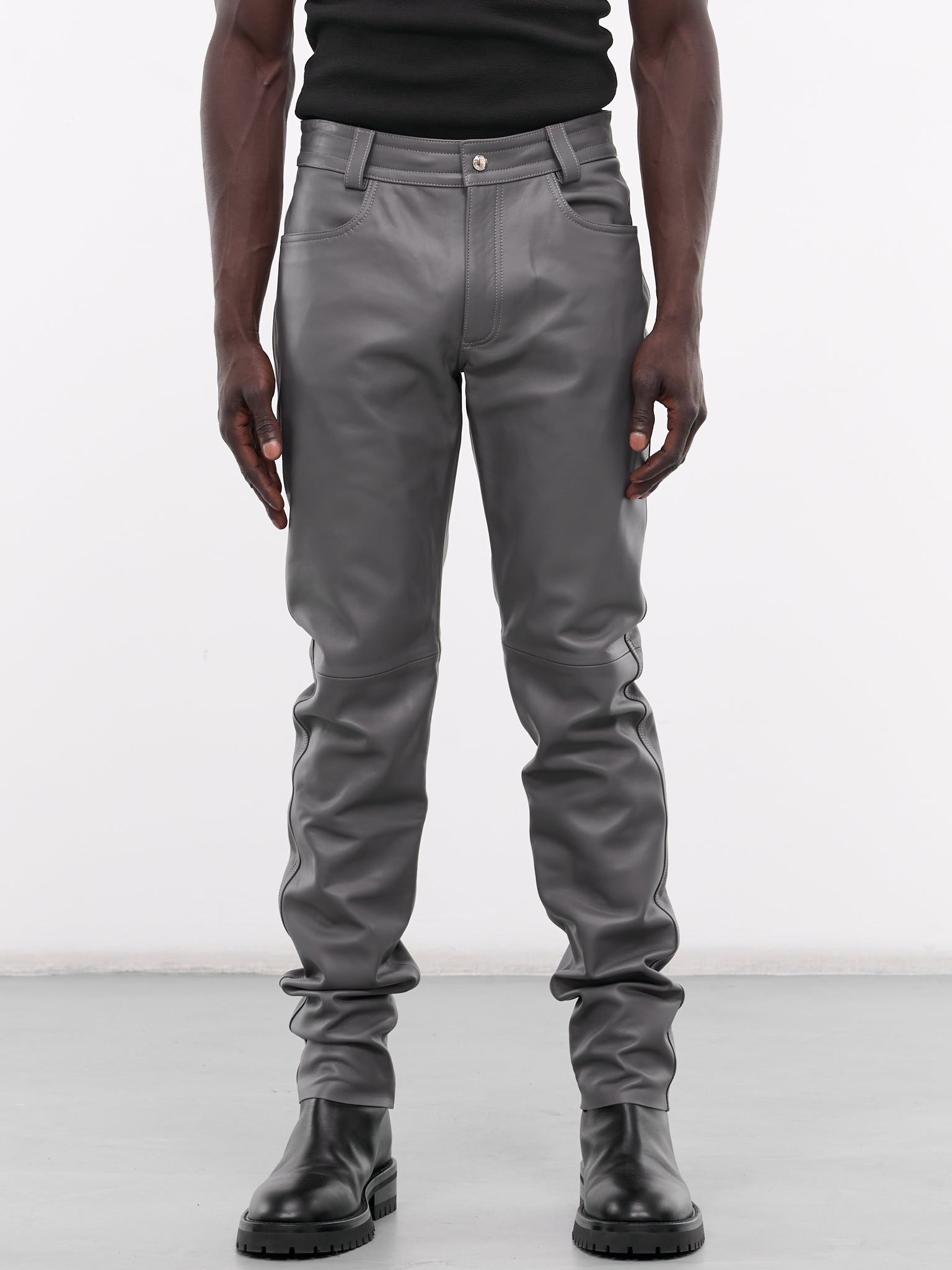 SETCHU Leather Pants | H. Lorenzo - front