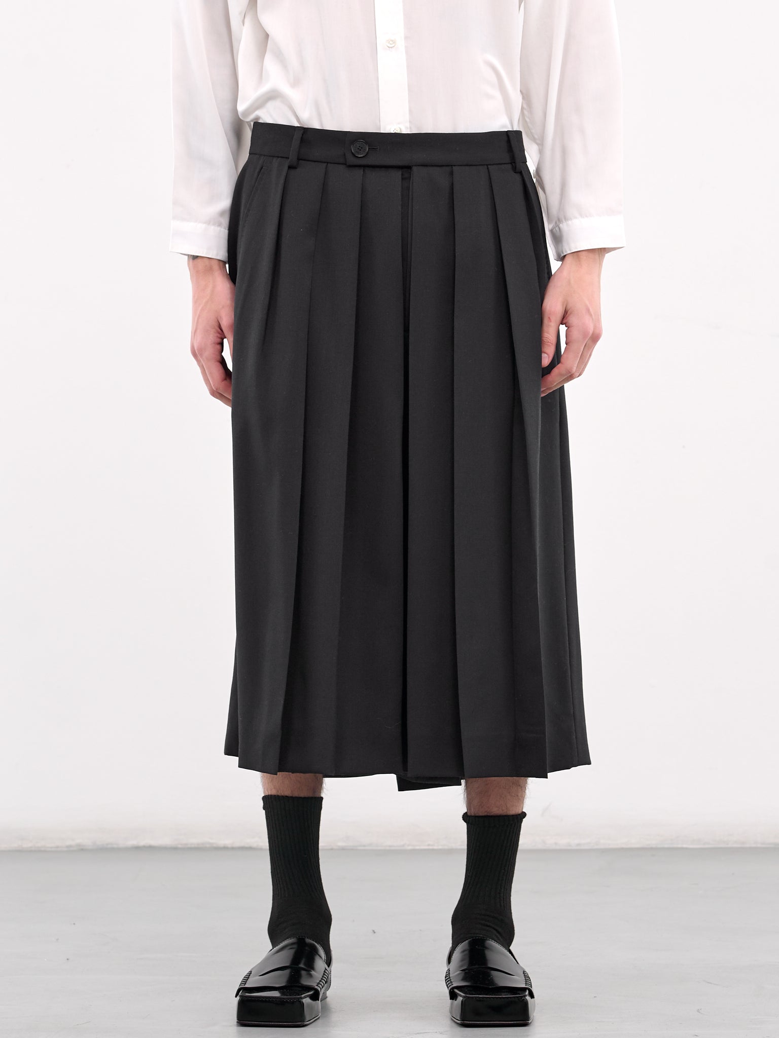 Gabardine Hakama Pants (U251-P007-W033-NAVY)