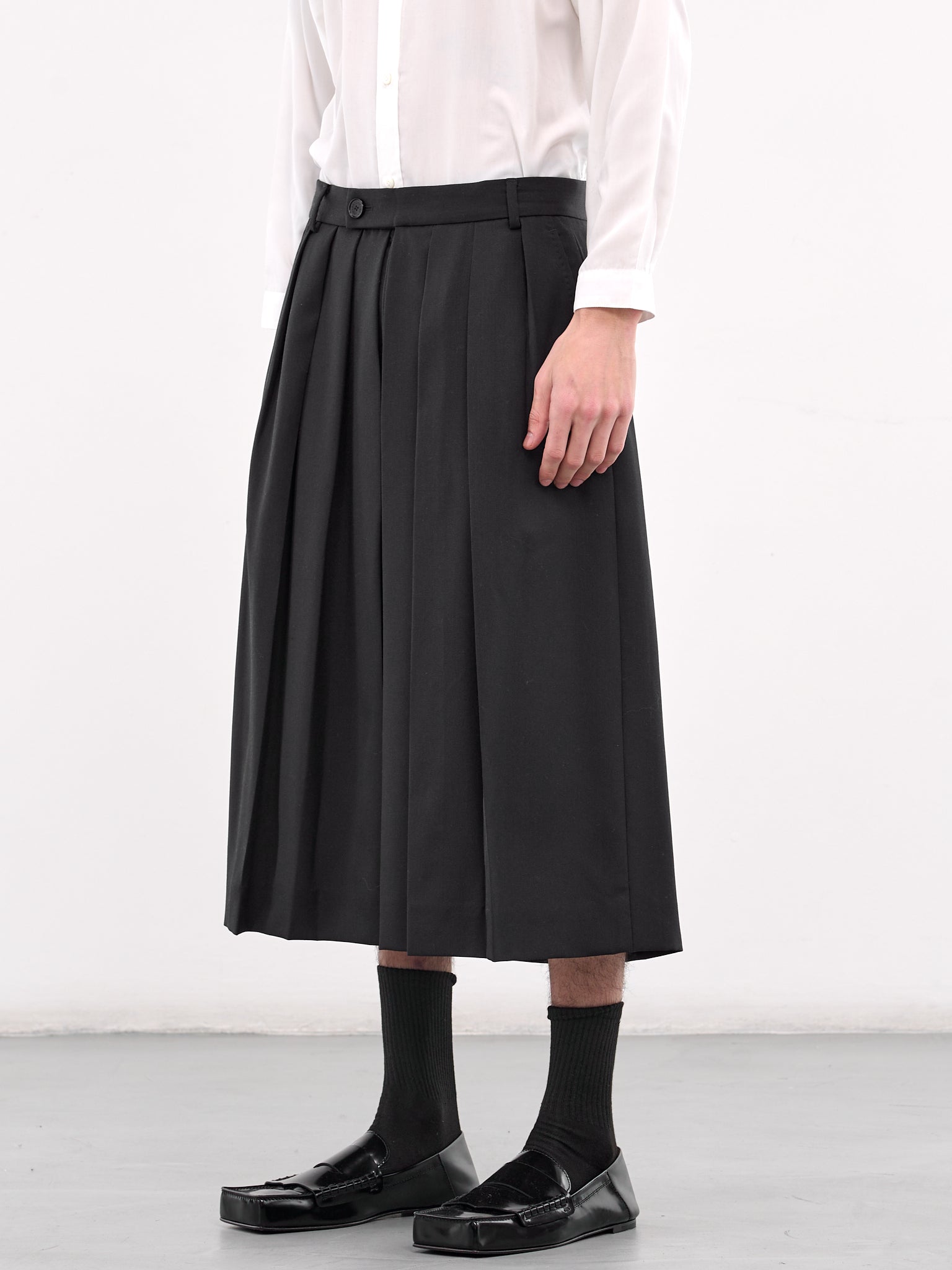 Gabardine Hakama Pants (U251-P007-W033-NAVY)