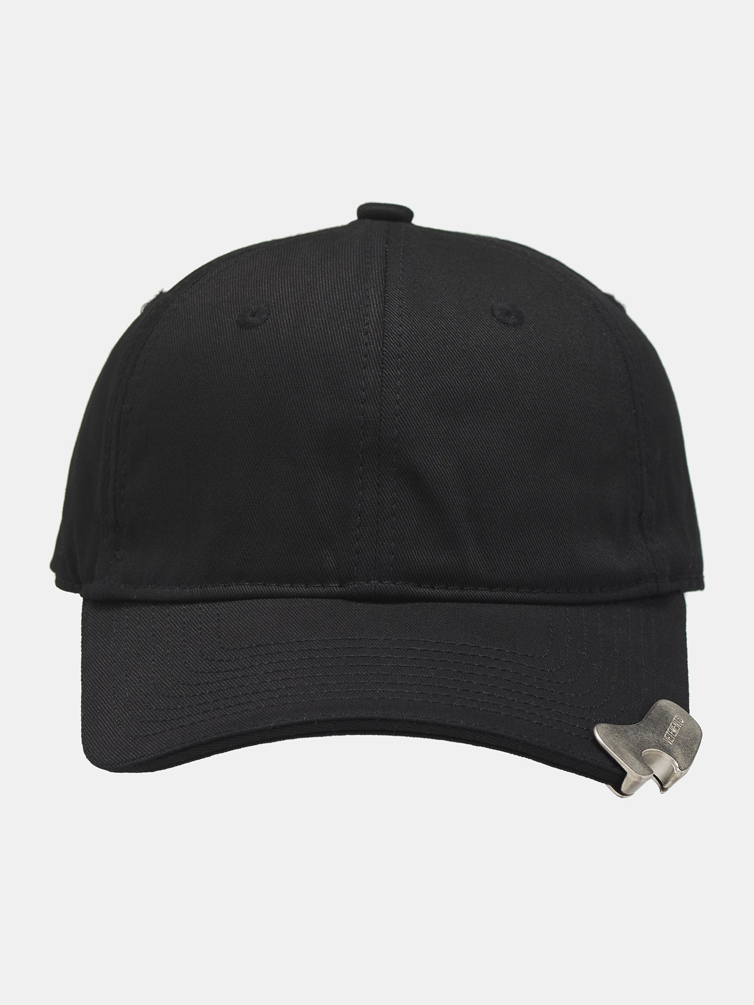 Bottle Opener Baseball Cap (UA65CA140B-BLACK-SILVER)