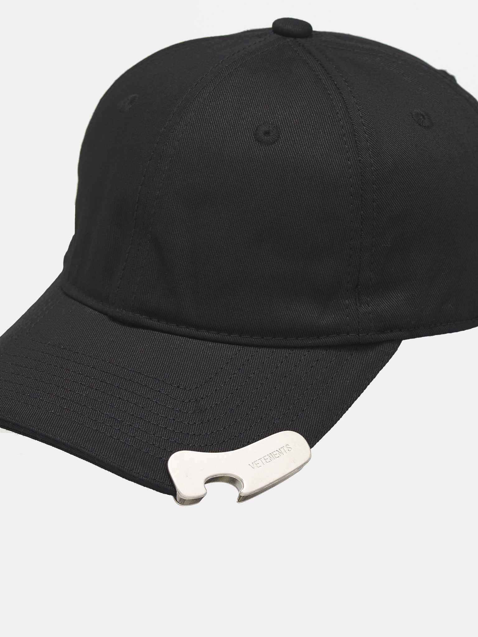 Bottle Opener Baseball Cap (UA65CA140B-BLACK-SILVER)