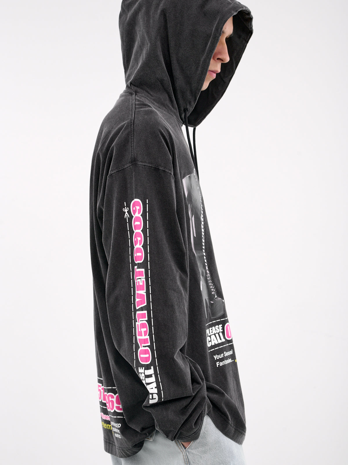 Dominatrix Hotline Hoodie (UA66HD880B-BLACK)