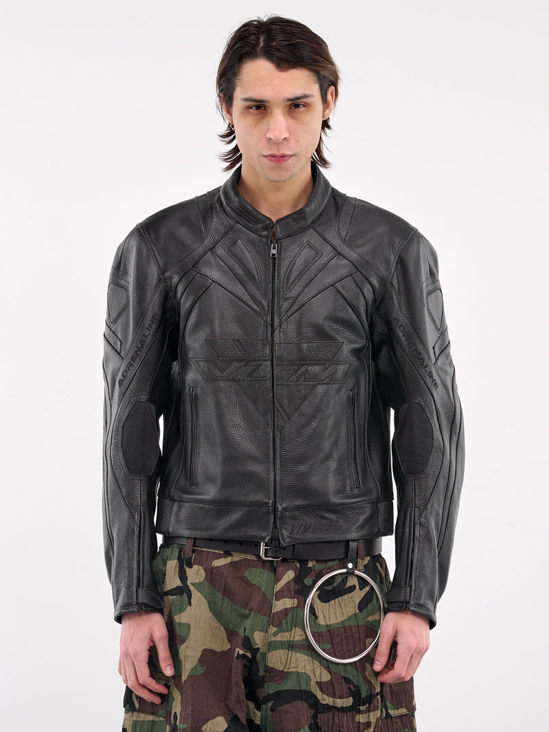 Pro Racing Leather Jacket (UA66JA220B-BLACK)