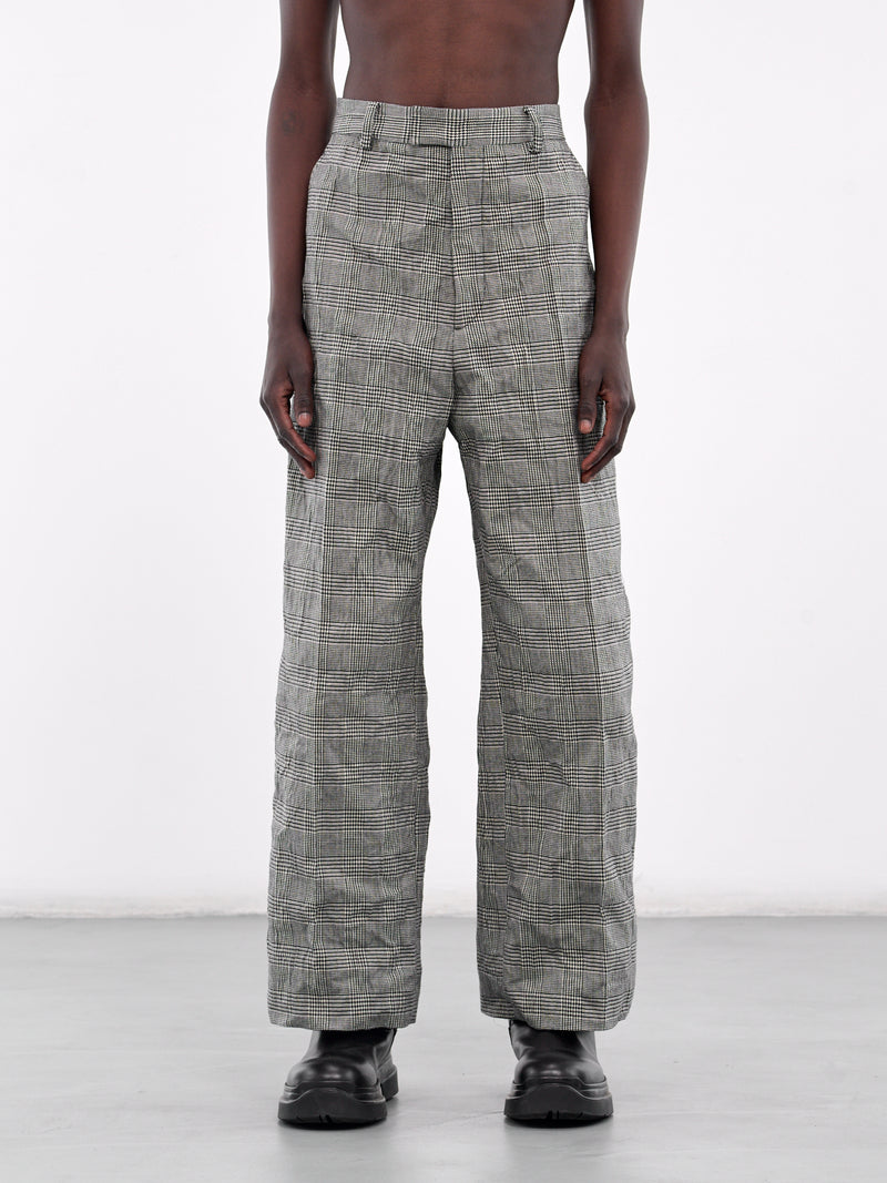 Check Trousers (UA66PA110G-GREY-CHECK)