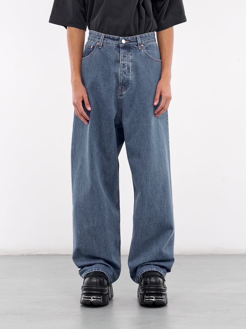 Wide Leg Jeans (UA66PA540N-MID-BLUE)