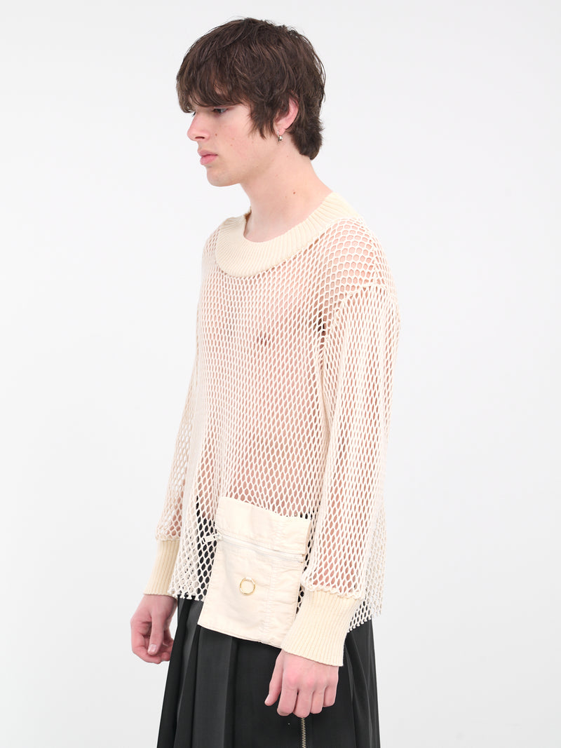 KIDILL×rurumu:】Mesh Knit Pullover - トップス