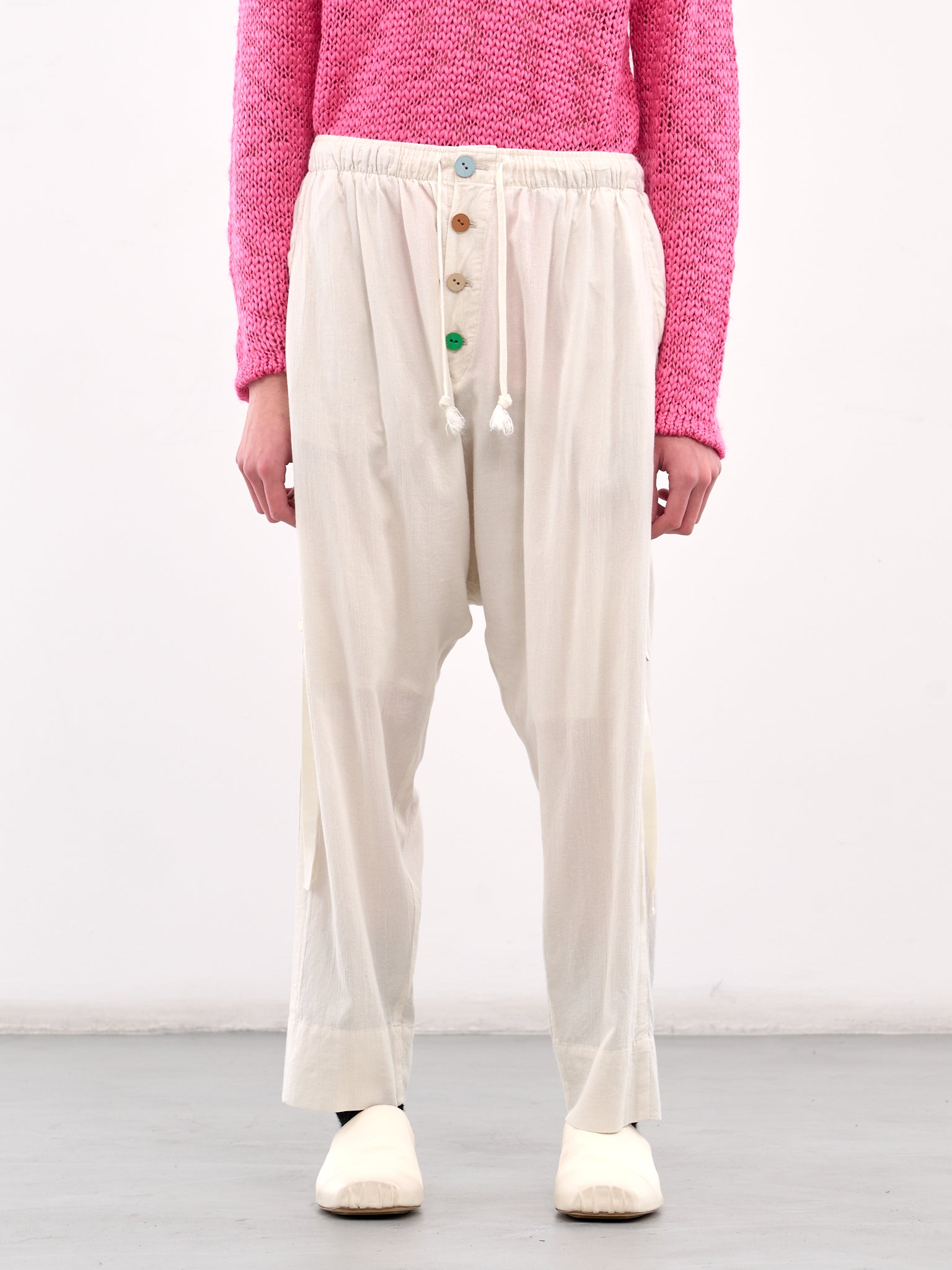 Drawstring Trousers (UC1E4503-OFF-WHITE)