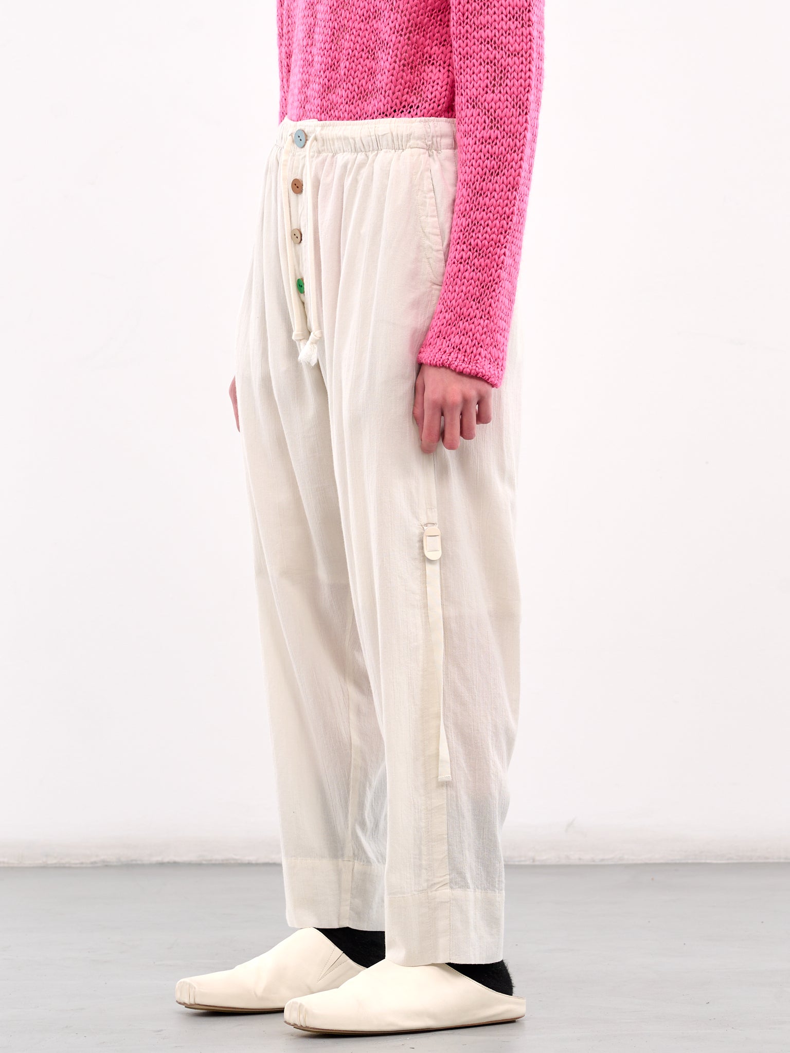 Drawstring Trousers (UC1E4503-OFF-WHITE)