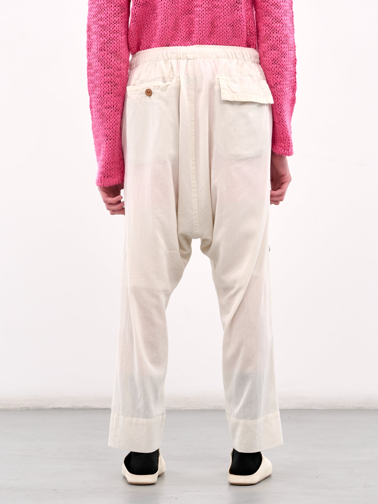 Drawstring Trousers (UC1E4503-OFF-WHITE)