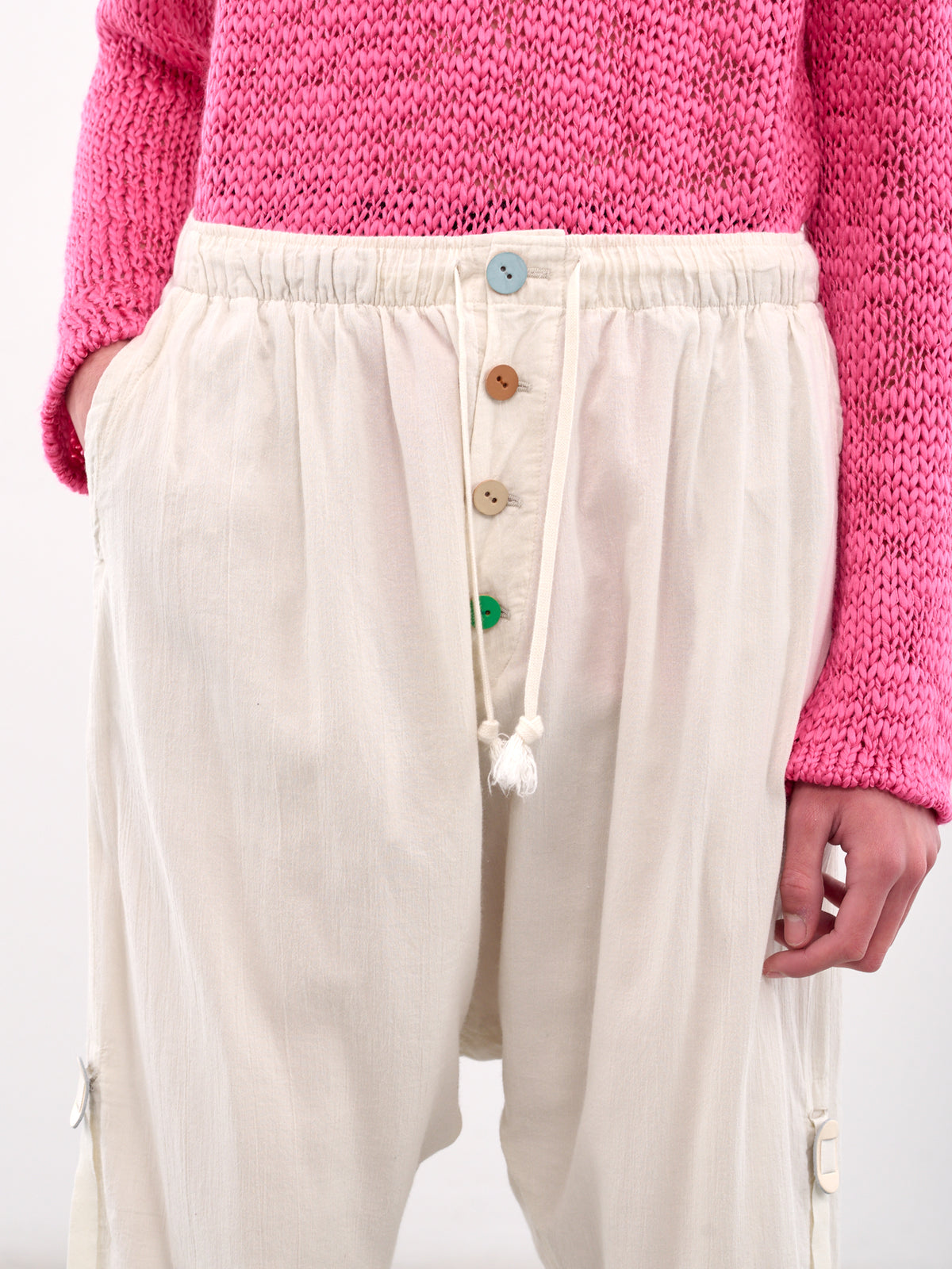 Drawstring Trousers (UC1E4503-OFF-WHITE)