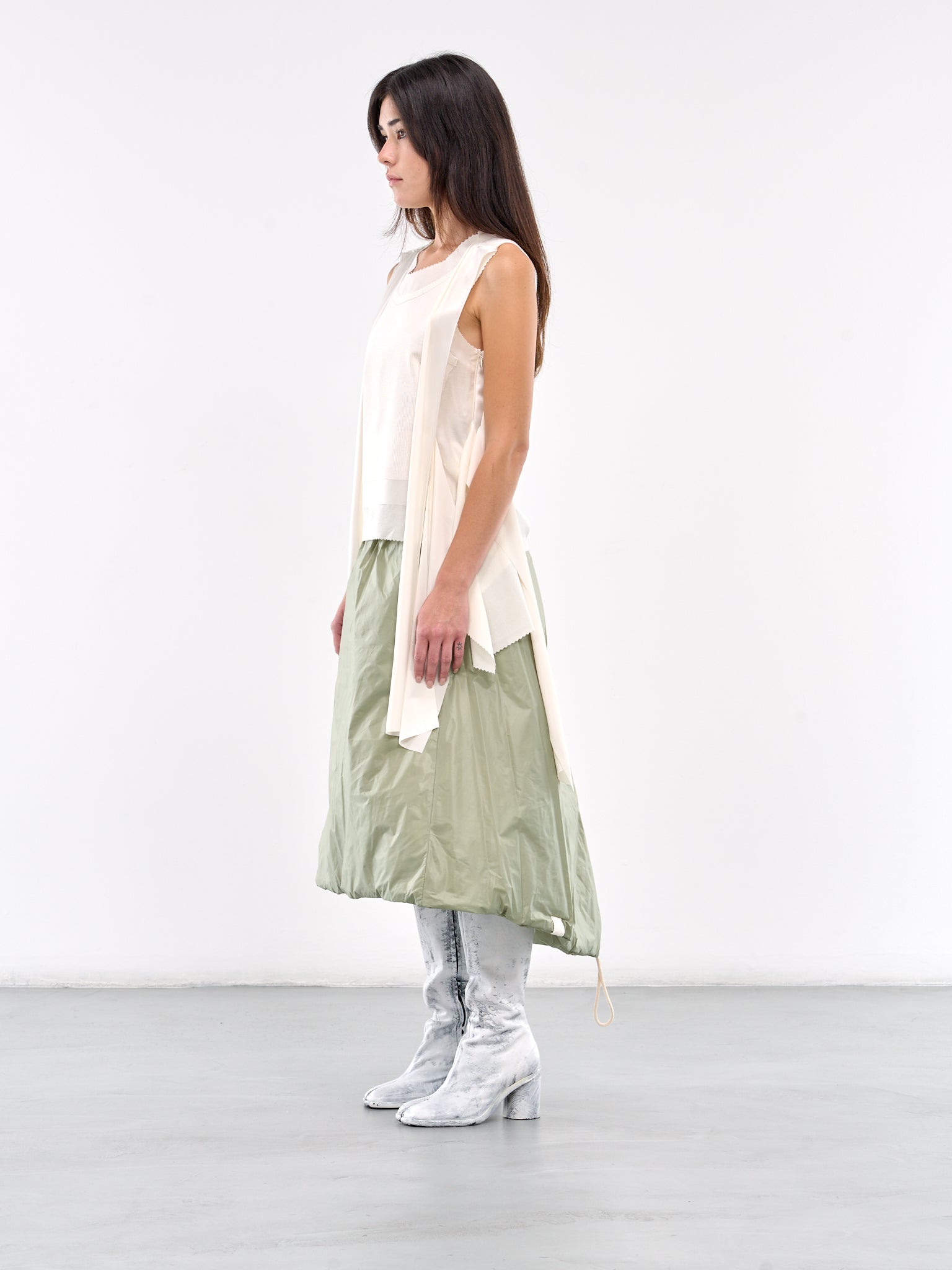 Draped Blouse (UC2D1001-OFF-WHITE)