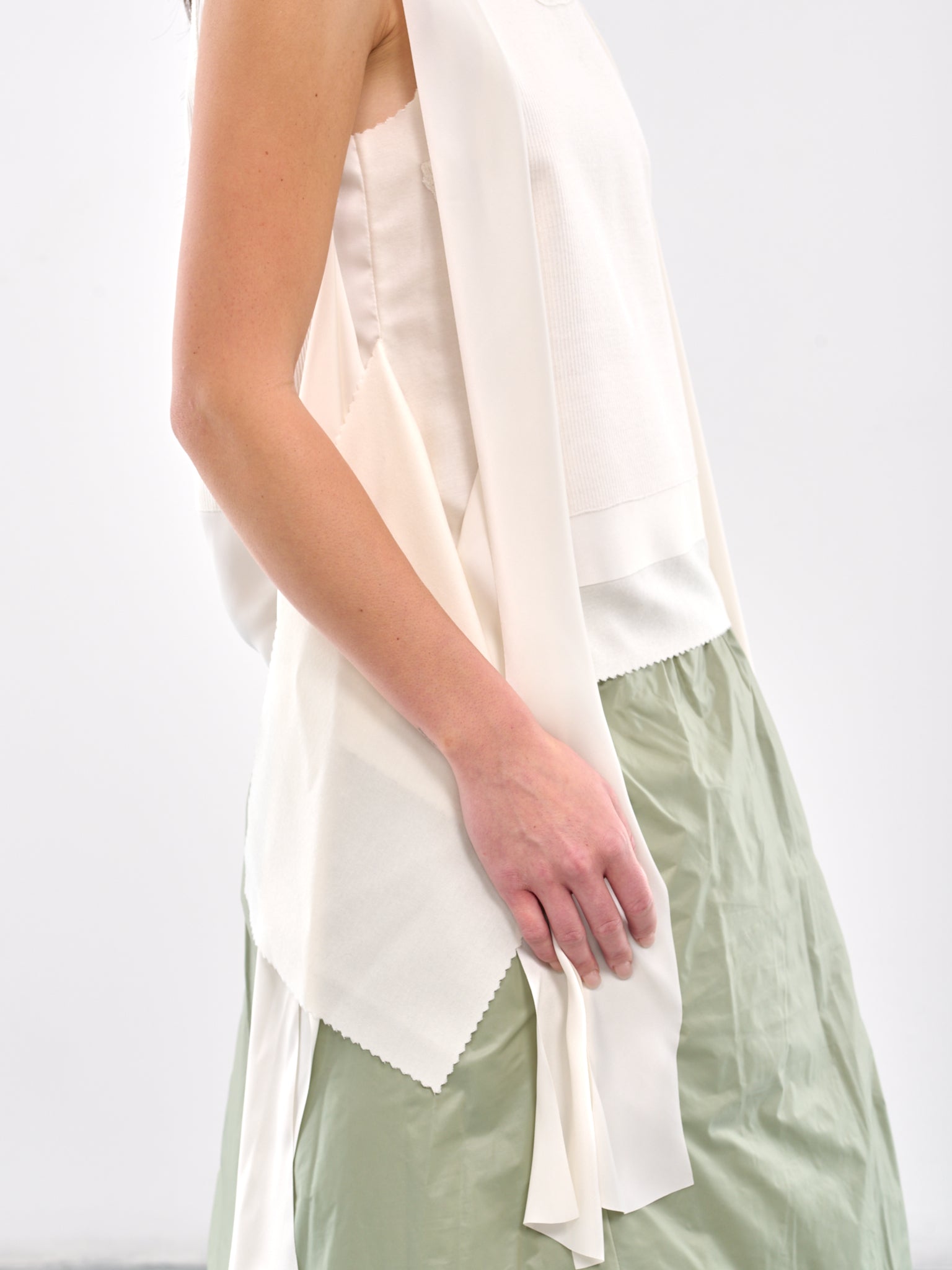 Draped Blouse (UC2D1001-OFF-WHITE)