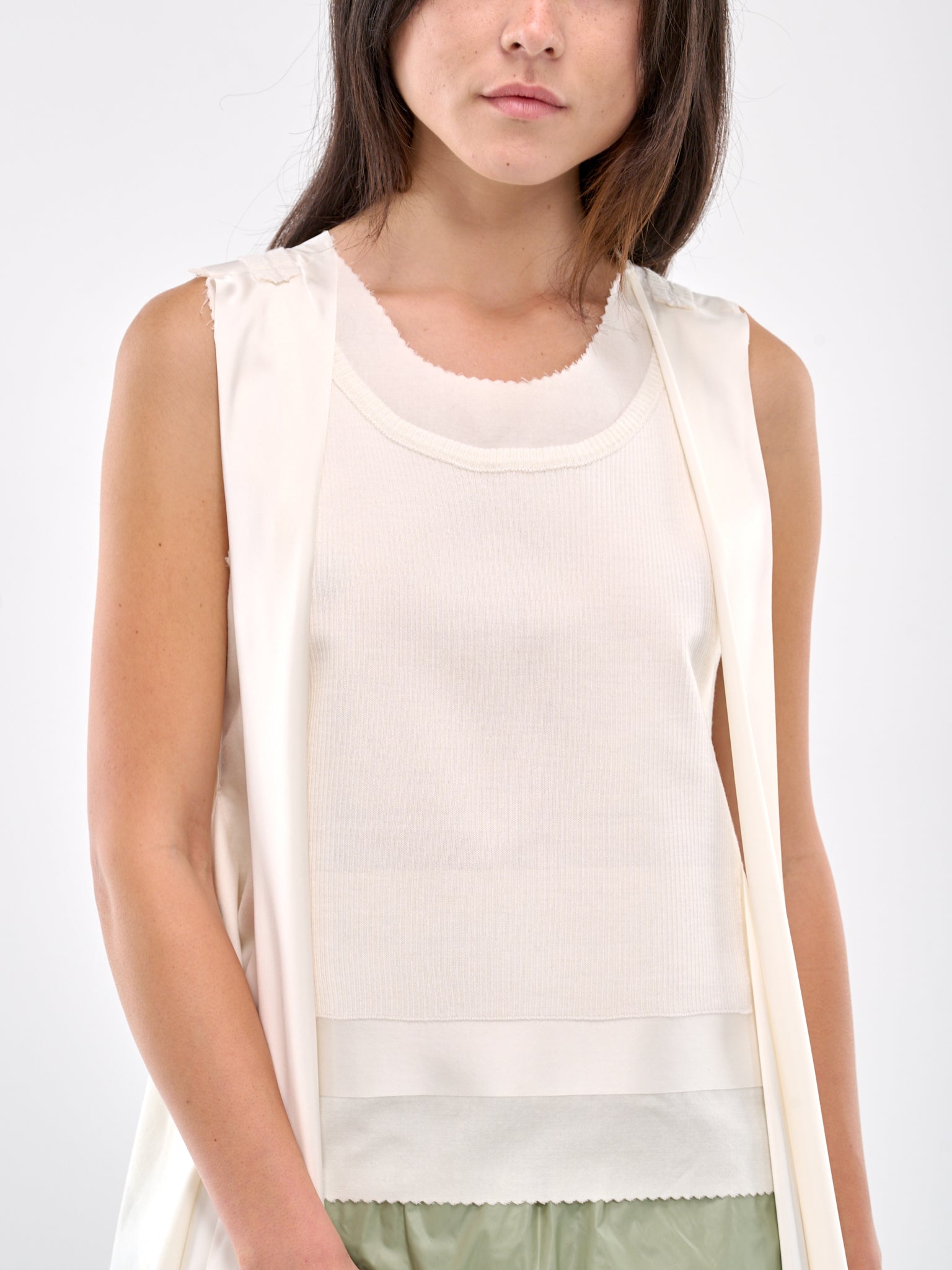 Draped Blouse (UC2D1001-OFF-WHITE)