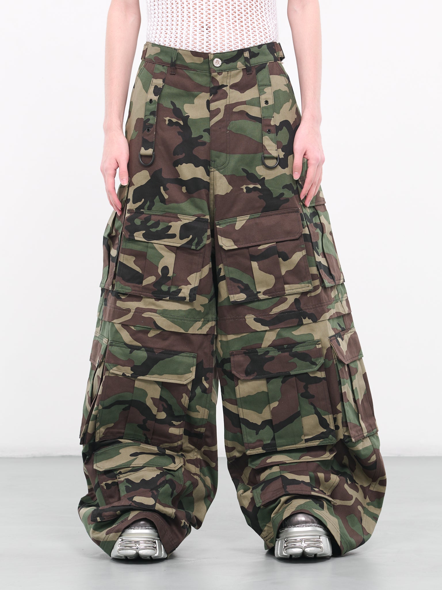 FAGADOER Casual Camouflage Cargo Pants Fashion Y2K Street Wide Leg Pants  Women High Waisted Button Pocket Trousers Bottoms 2023 - AliExpress