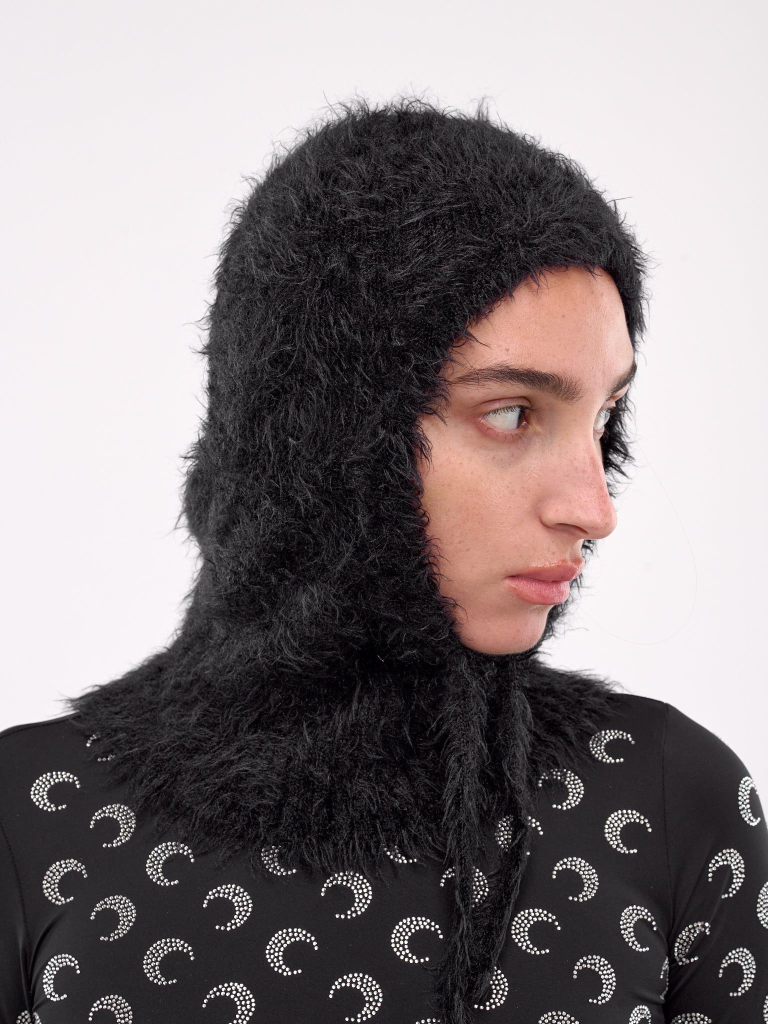 Wild Puffy Knit Balaclava (UHG044A-CKNI0031-BLACK)