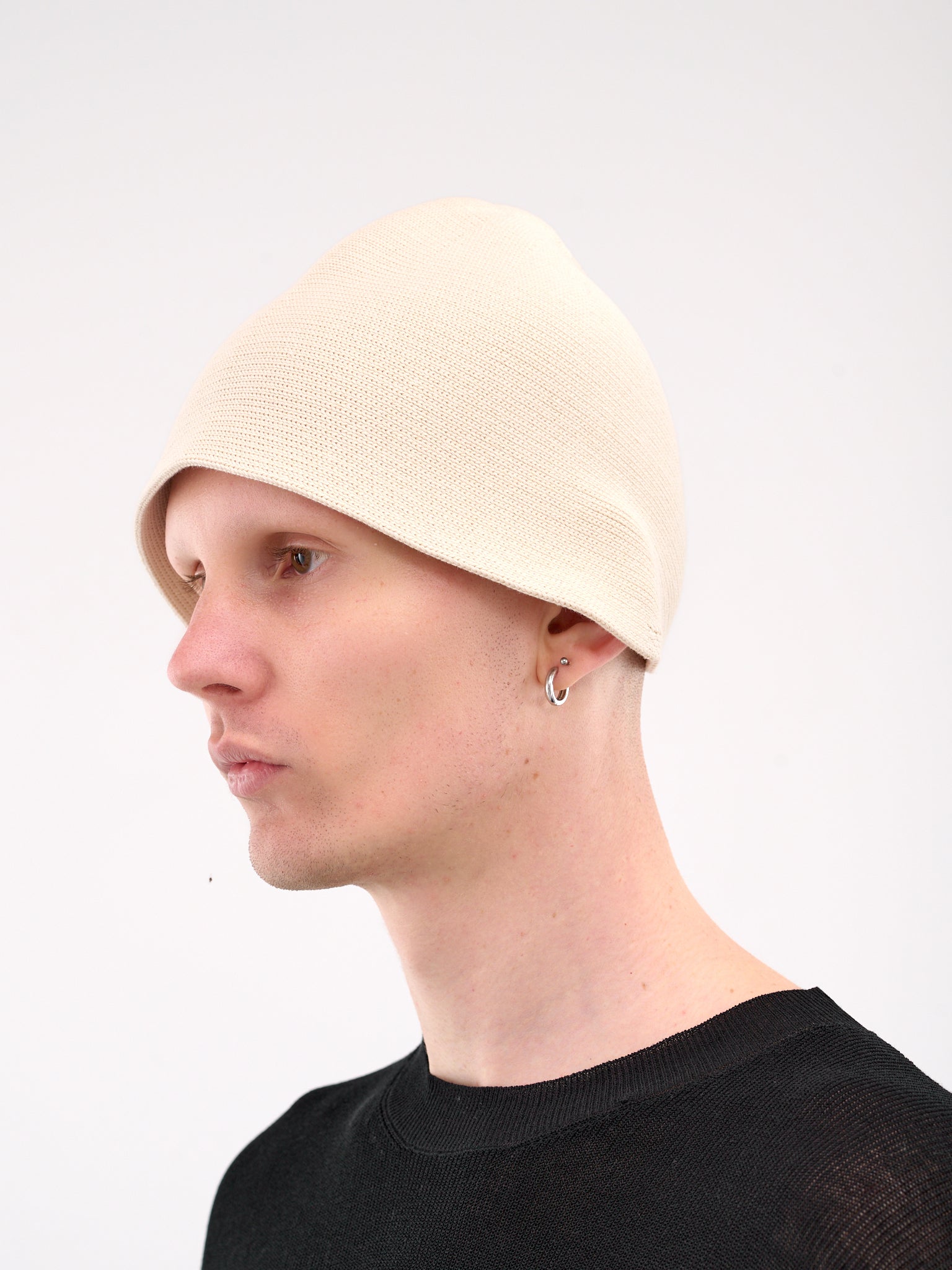 Knit Beanie Bucket Hat (UK0031-UW101-OFF-WHITE)