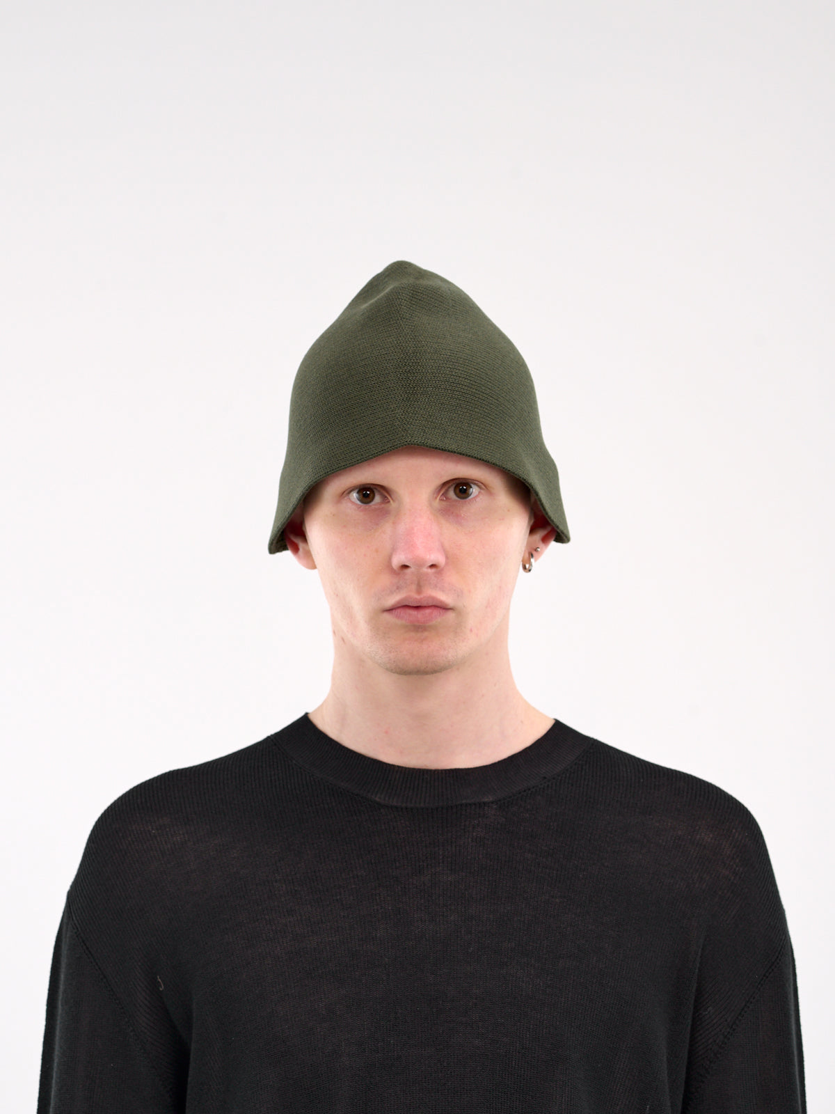 Knit Beanie Bucket Hat (UK0031-UW400-GREEN)