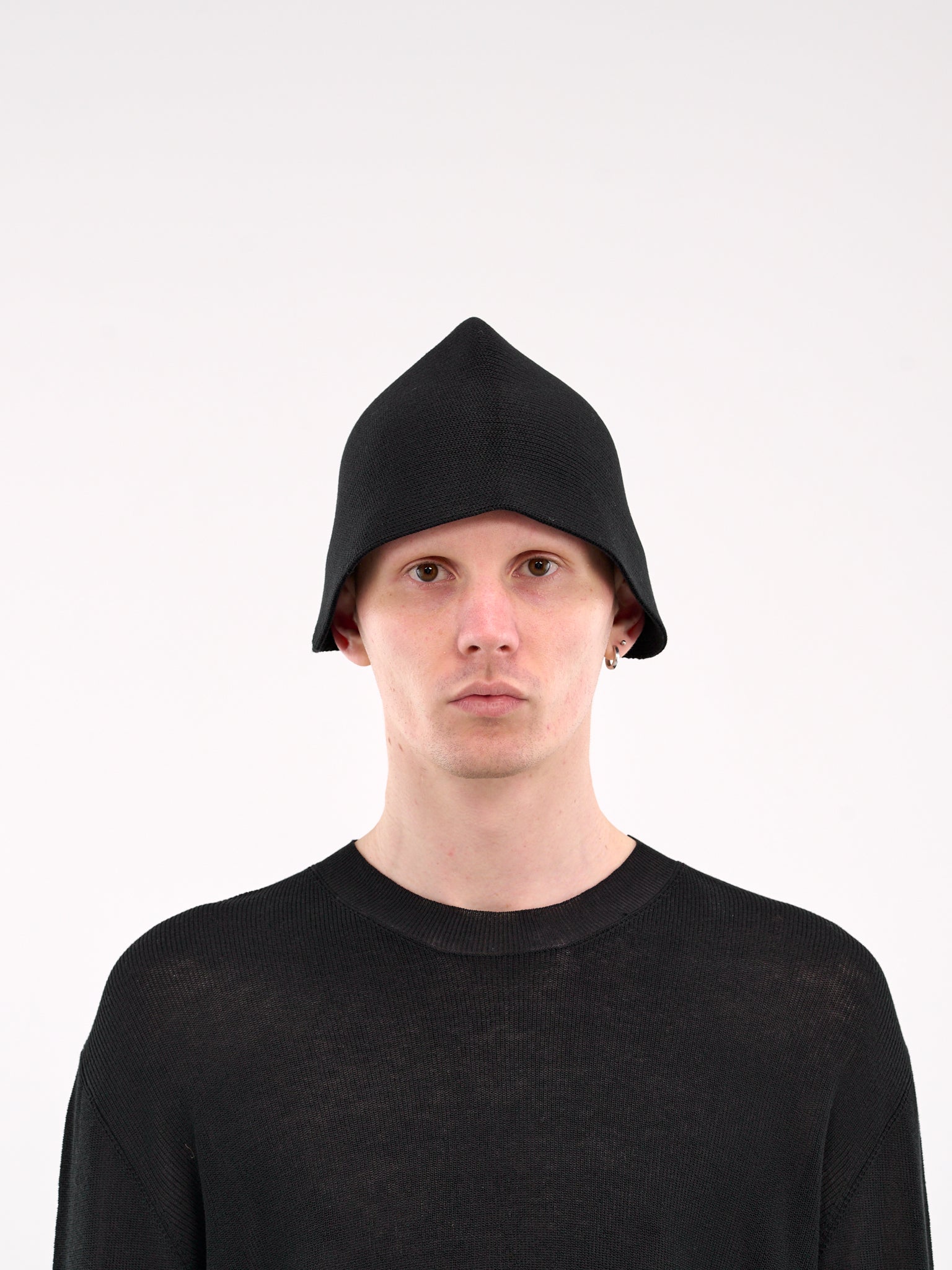 Knit Beanie Bucket Hat (UK0031-UW900-BLACK)