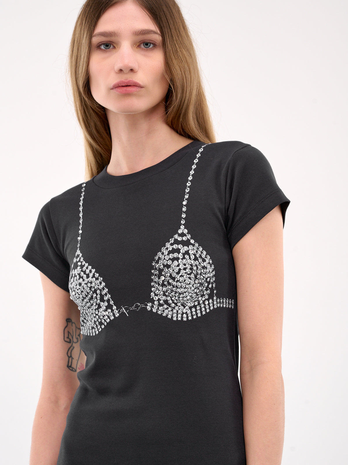 Diamante Bra Tee (VAQ09T021-BLACK)