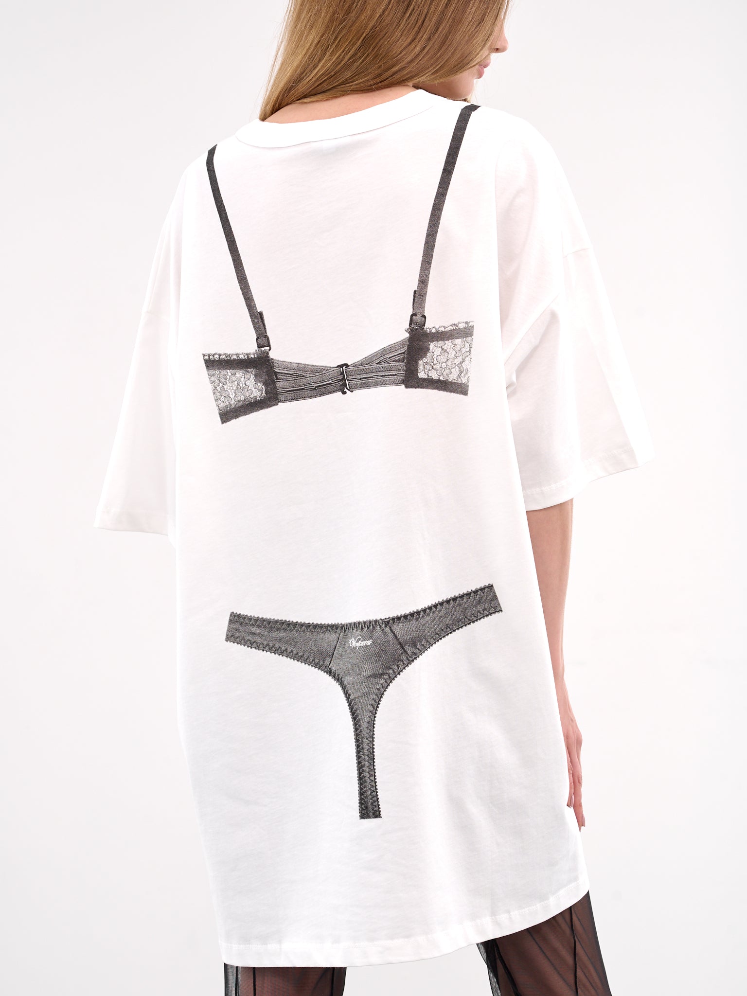 Trompe L'oeil Lingerie Tee (VAQ09T023-BLANC-DE-BLANC)