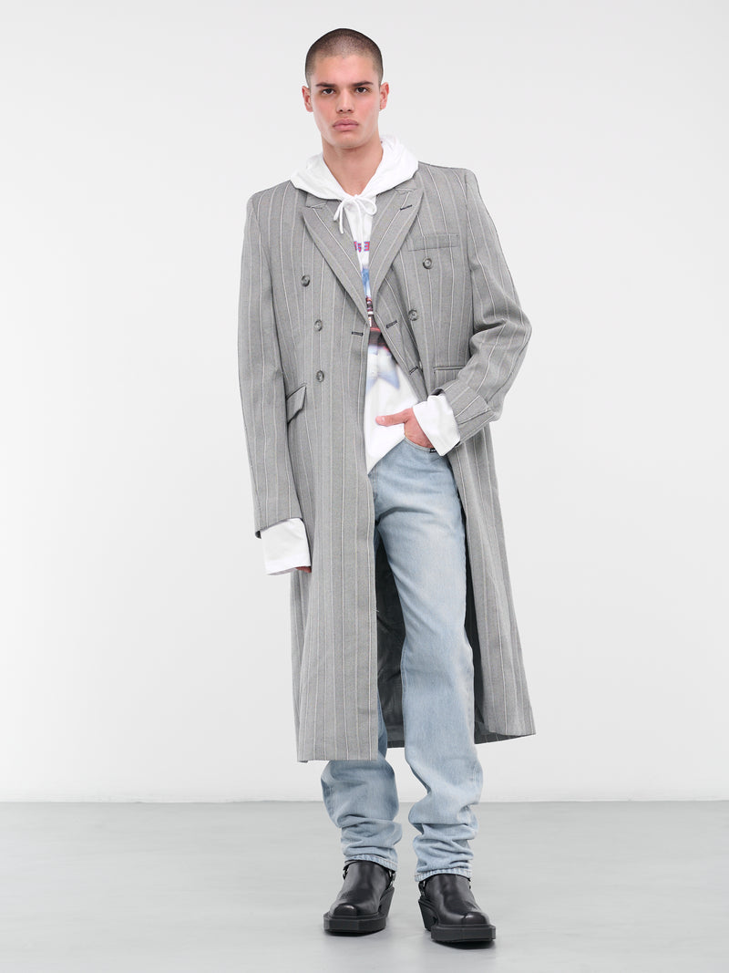 VTMNTS check-print tailored coat