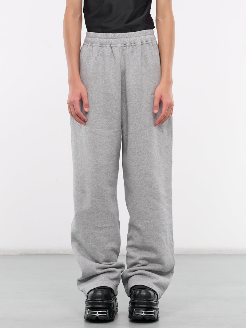 Logo Embroidered Sweatpants (VL22SP100G-GREY-MELANGE)