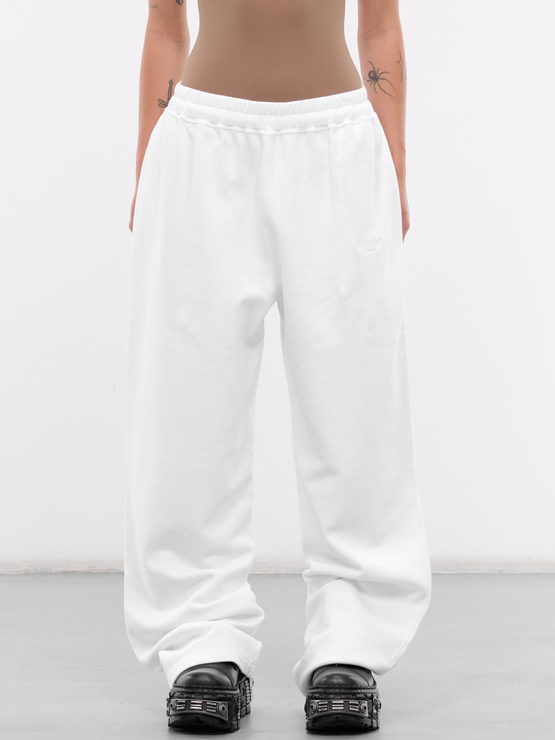 Logo Embroidered Sweatpants (VL22SP100W-WHITE)