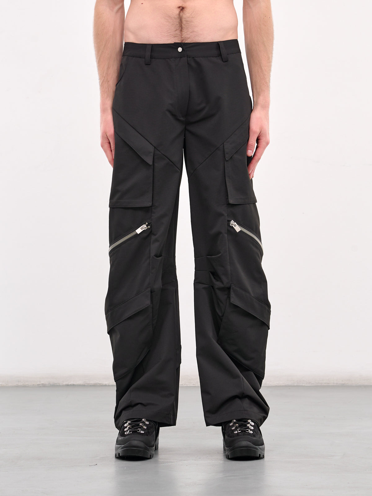 Spiral Cargo Trousers (W-10-149-BLACK)