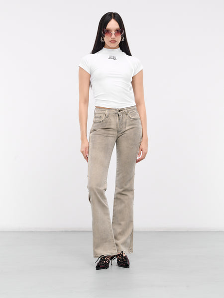 Hook Flare Pants (W4GU18D5C20-TAN)