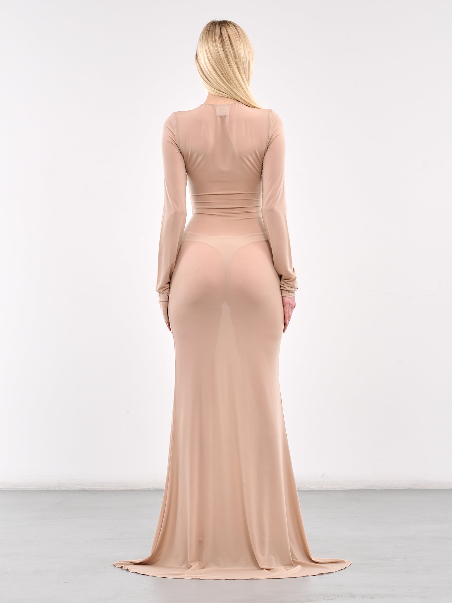 Stocking Styling Maxi Dress (WA66DR200S-NUDE)