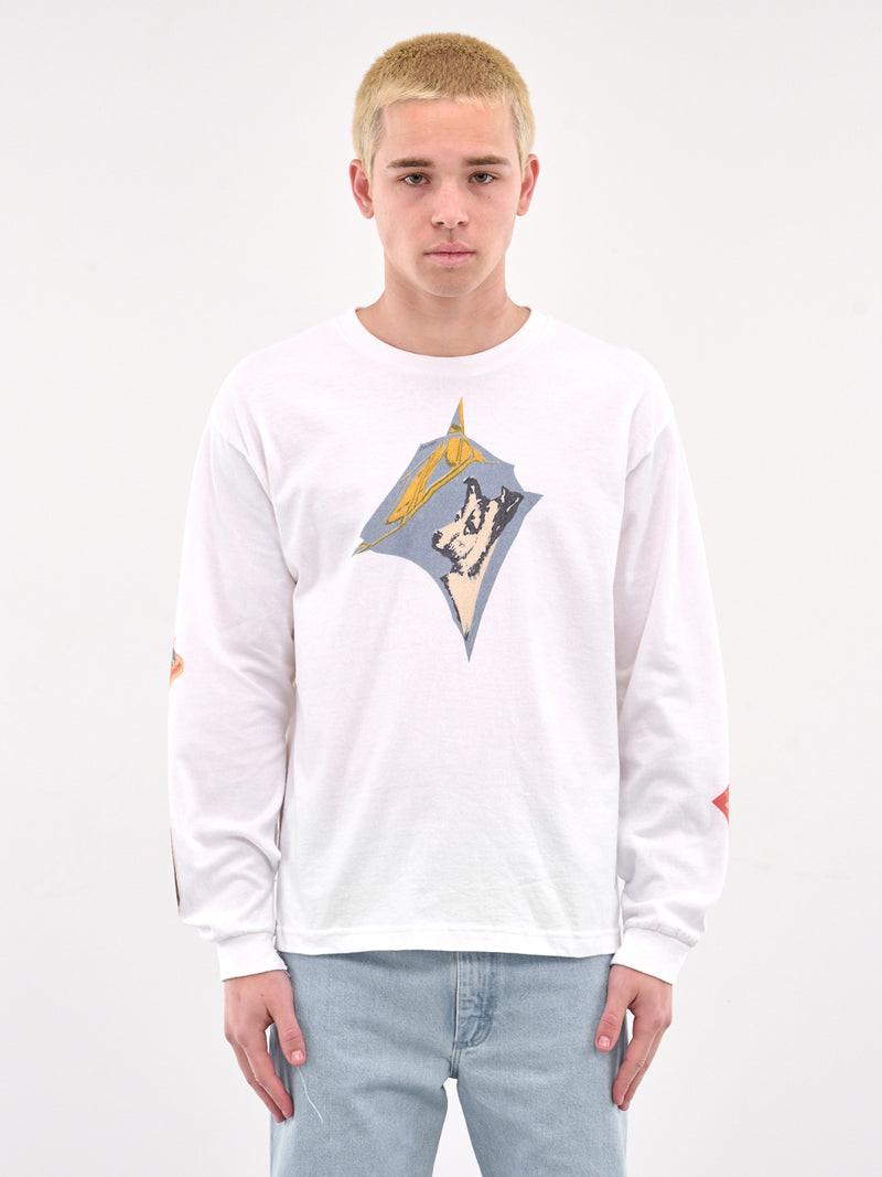 Warped Graphics Long Sleeve Tee (WARPED-GRAPHICS-WHITE)