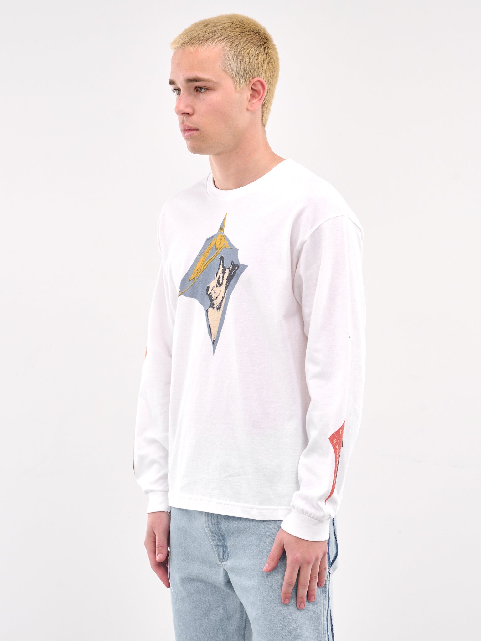 Warped Graphics Long Sleeve Tee (WARPED-GRAPHICS-WHITE)