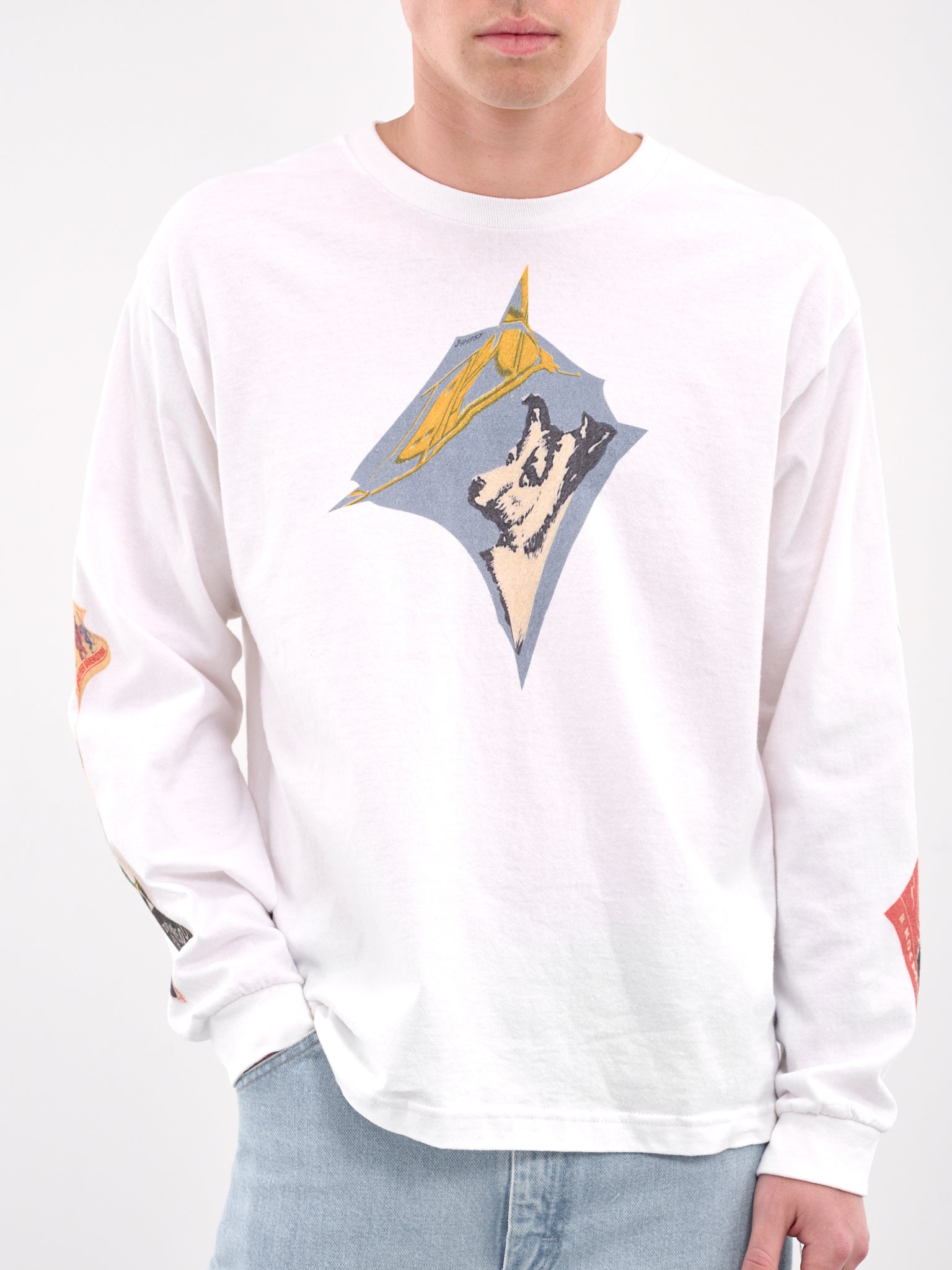 Warped Graphics Long Sleeve Tee (WARPED-GRAPHICS-WHITE)