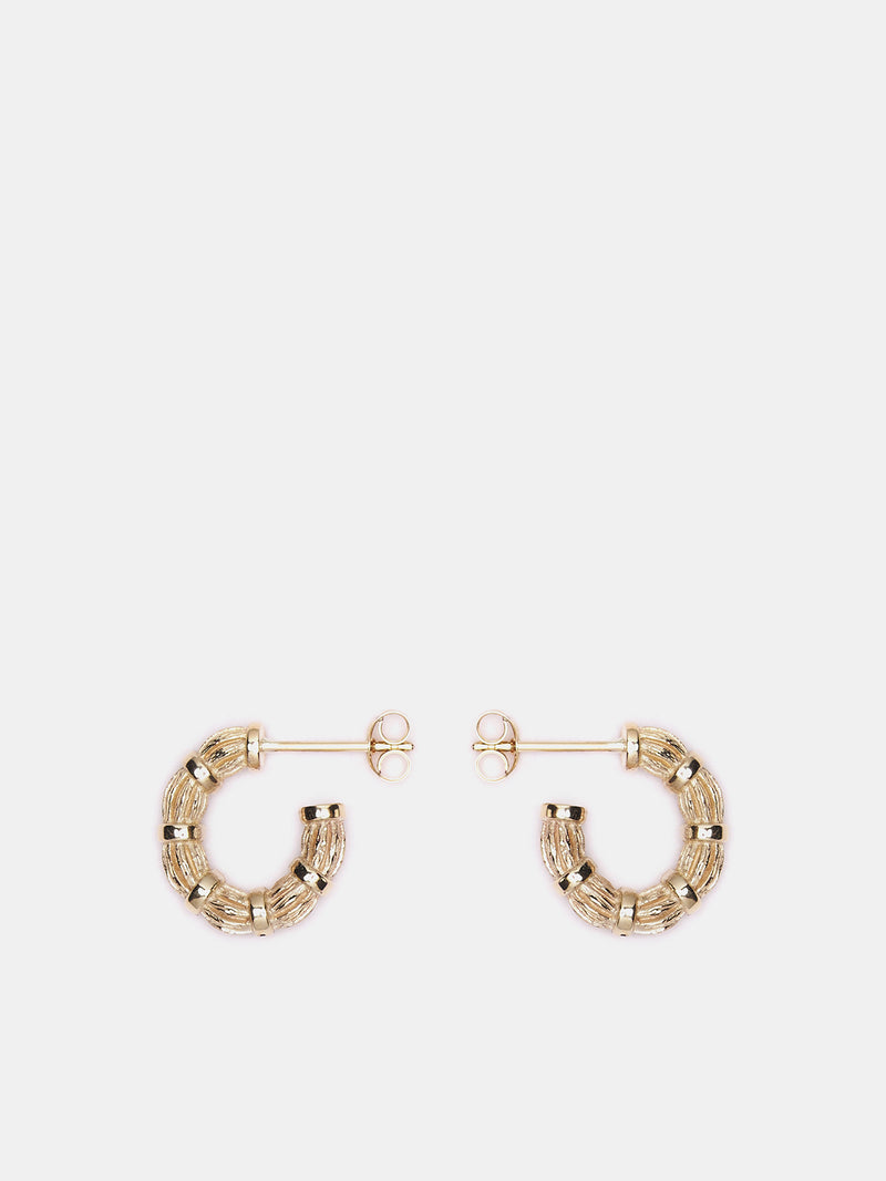 Bound Willow Hoop Earrings (WHOOPS1-GOLD)