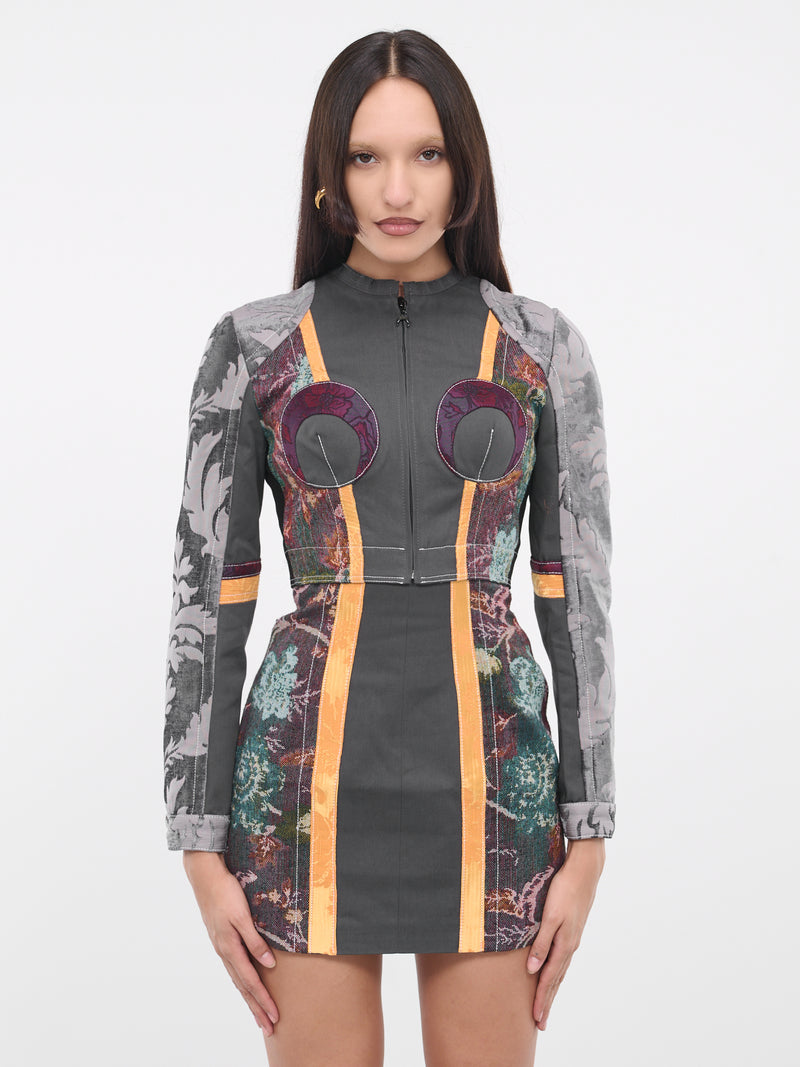 Regenerated Floral Tapestries Jacket (WJA015-DWOV0010-MU00-MULTICOLO)