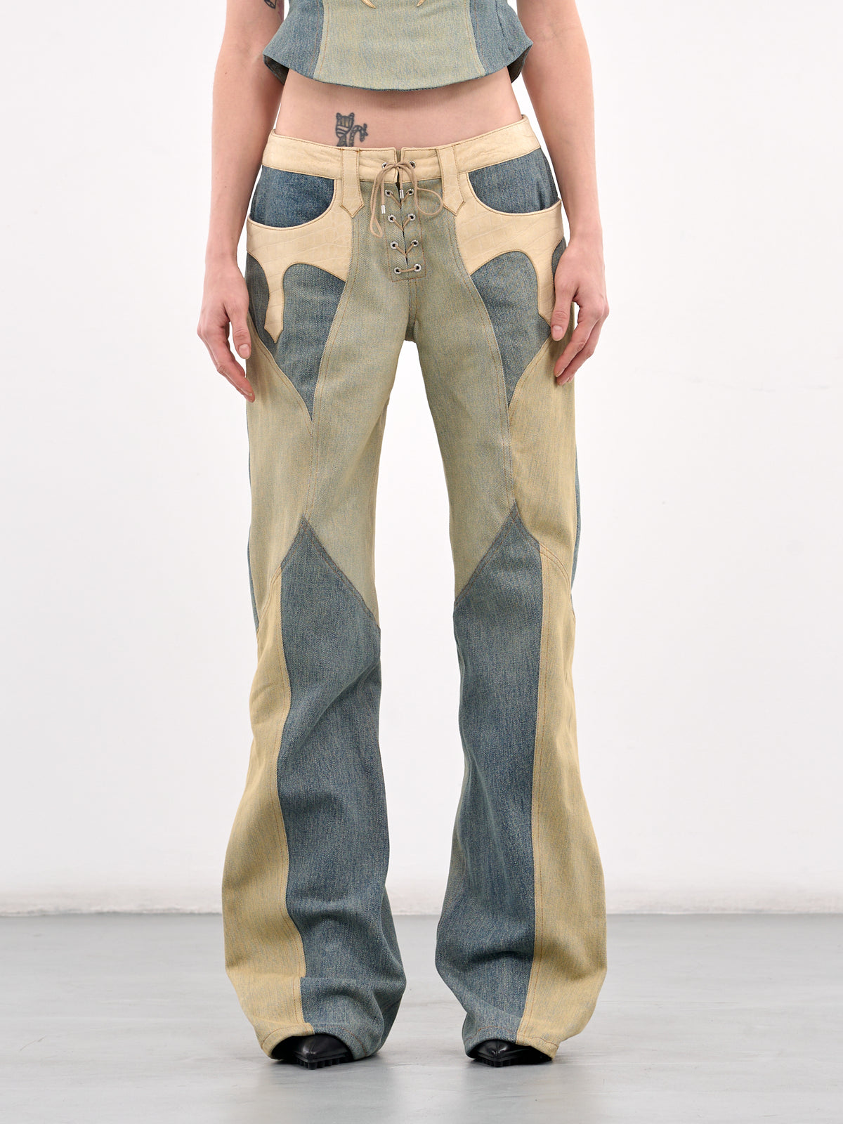 Regenerated Denim Jeans (WPA152A-UDEN0011-SAND)