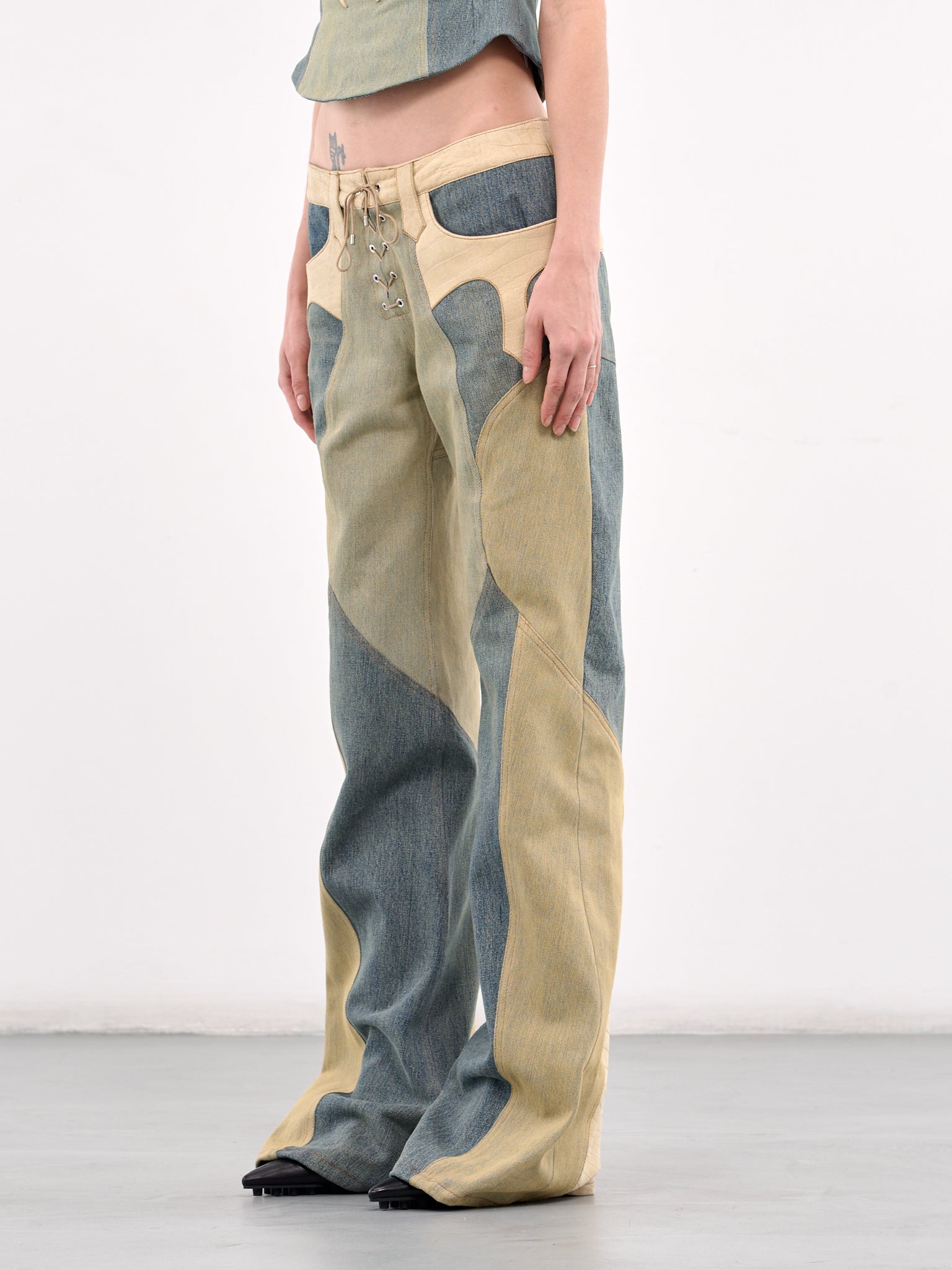 Regenerated Denim Jeans (WPA152A-UDEN0011-SAND)