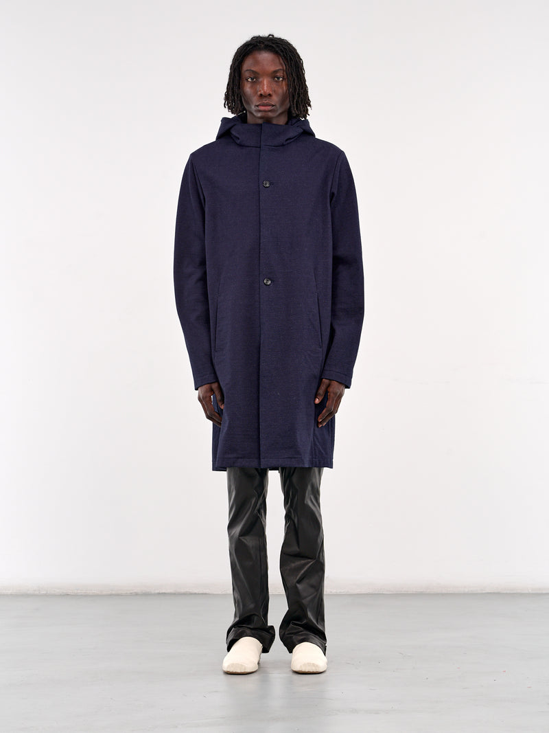 Hooded Jersey Coat (XJ16-INDIGO)