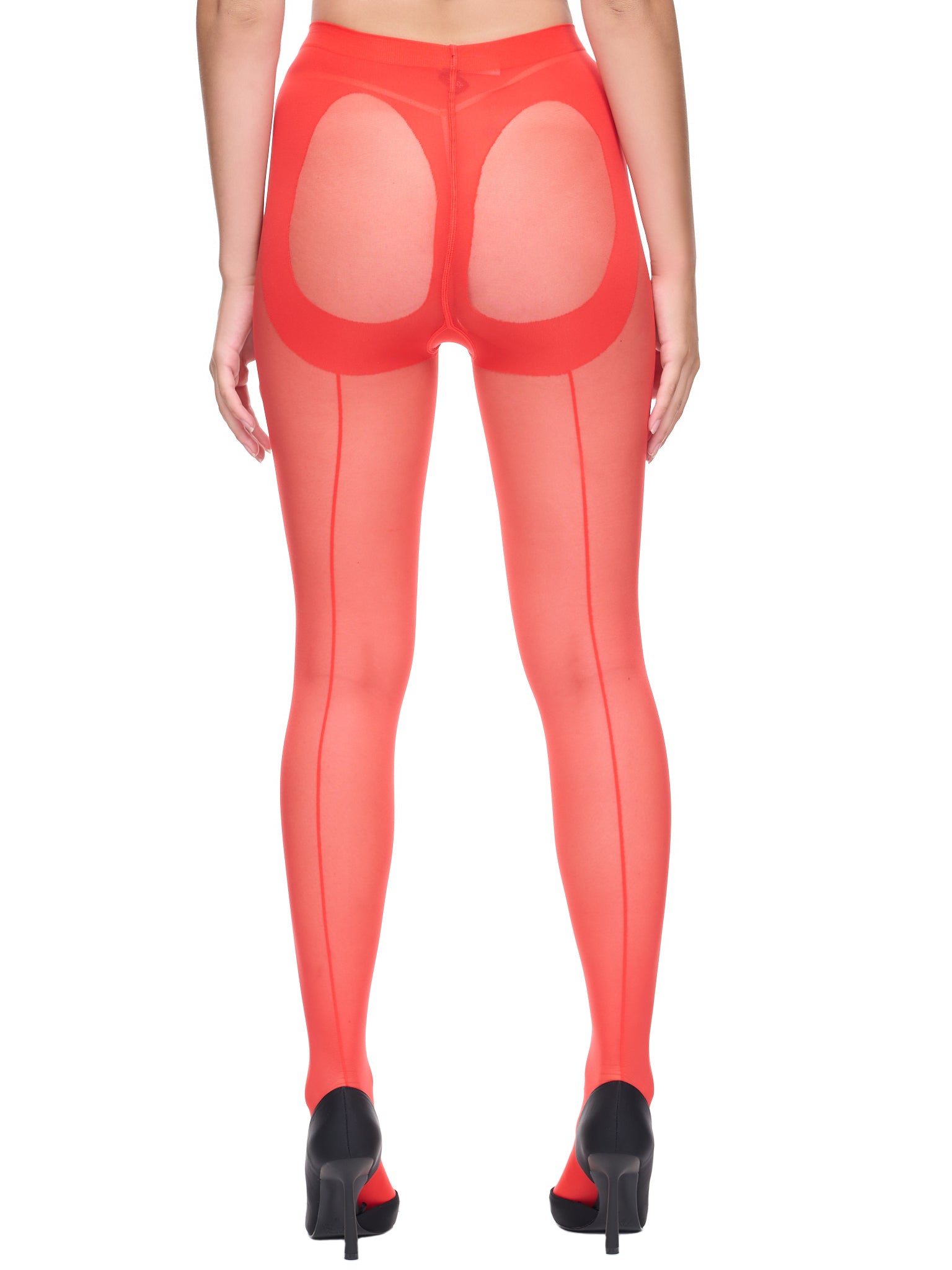 Wolford Shaping Plissee Leggings Red