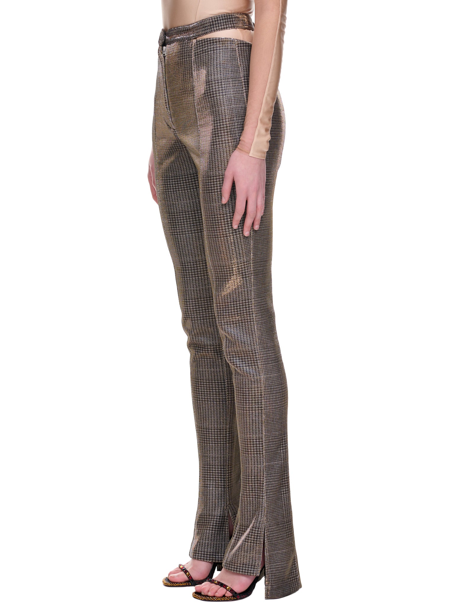 Tweed Lurex Trousers (1PA0321848-2000-BEIGE)
