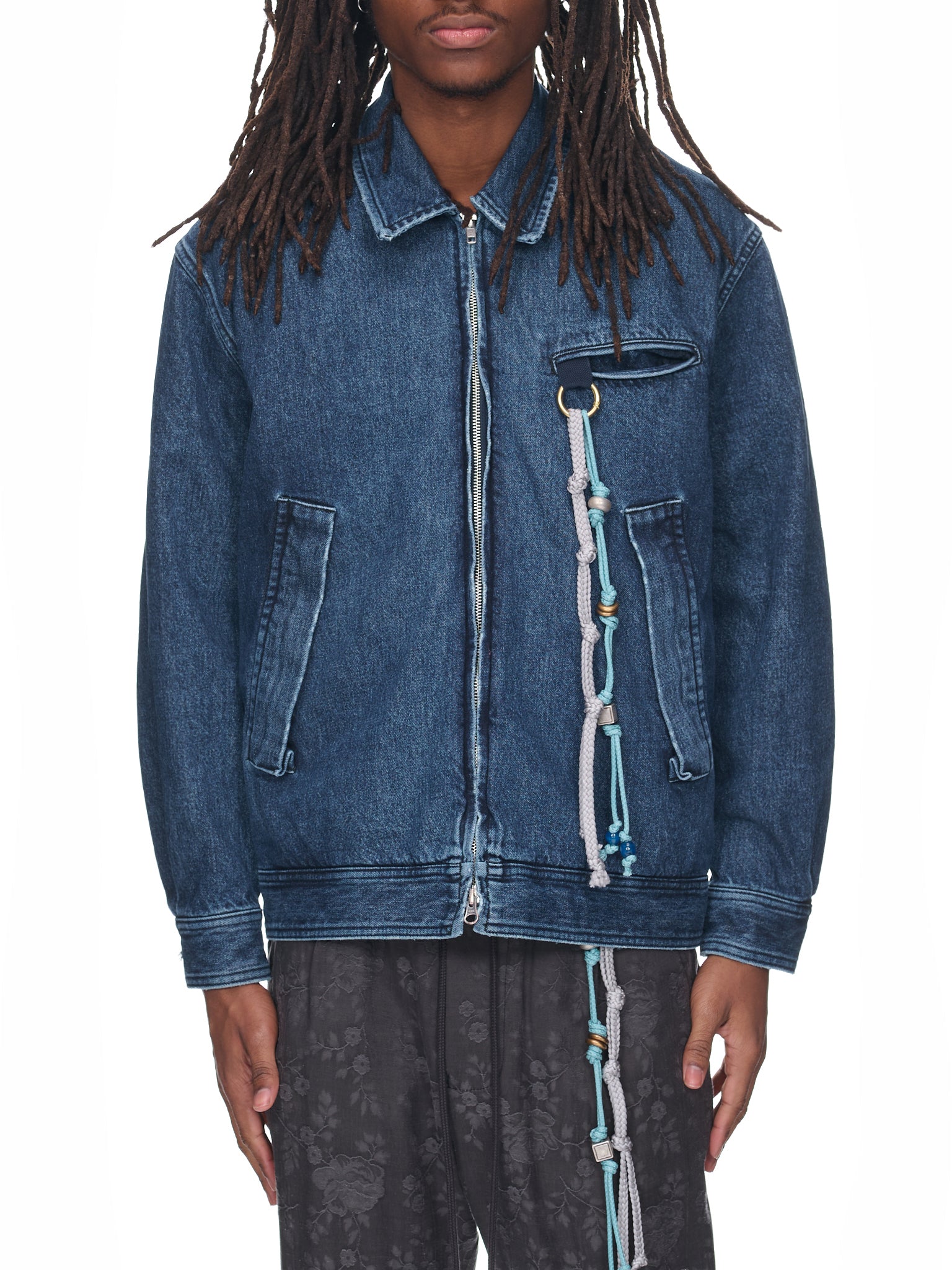 SONG FOR THE MUTE Denim Coach Jacket | H. Lorenzo