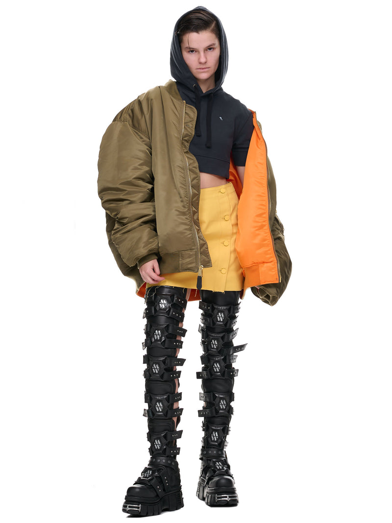 Raf Simons Black Detachable Scarf Hoodie – BlackSkinny