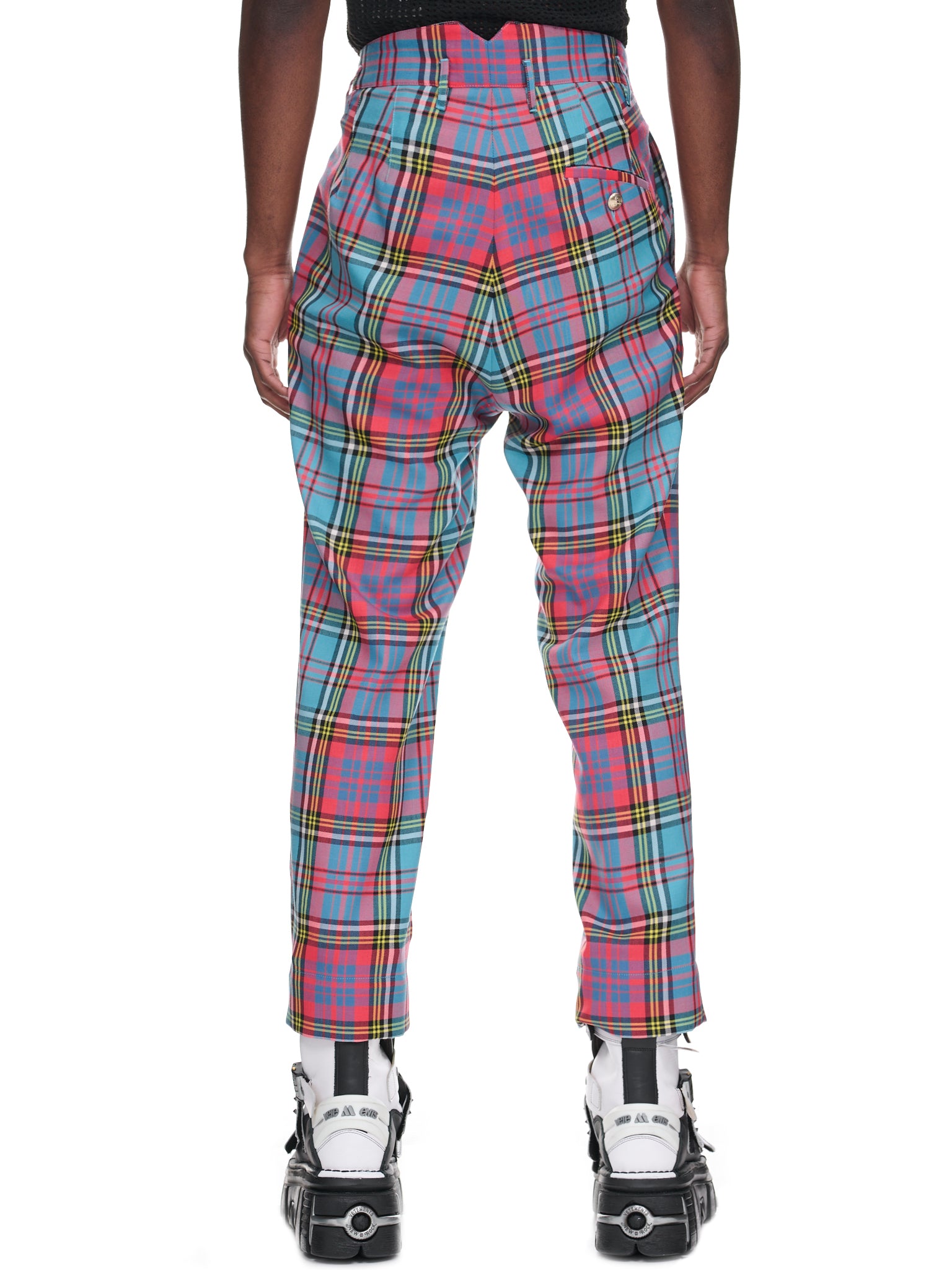 Back Door Combat Trousers (2F01000L-W00H6-SI-G201-PLAID)