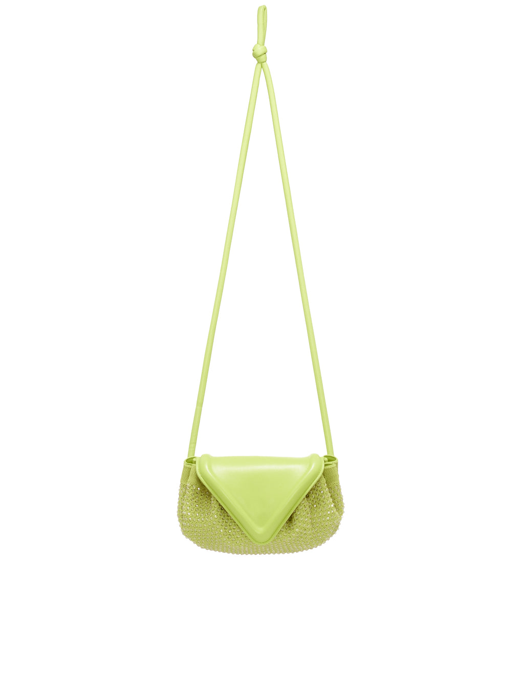 Bottega Veneta Green Small The Point Triangle Bag