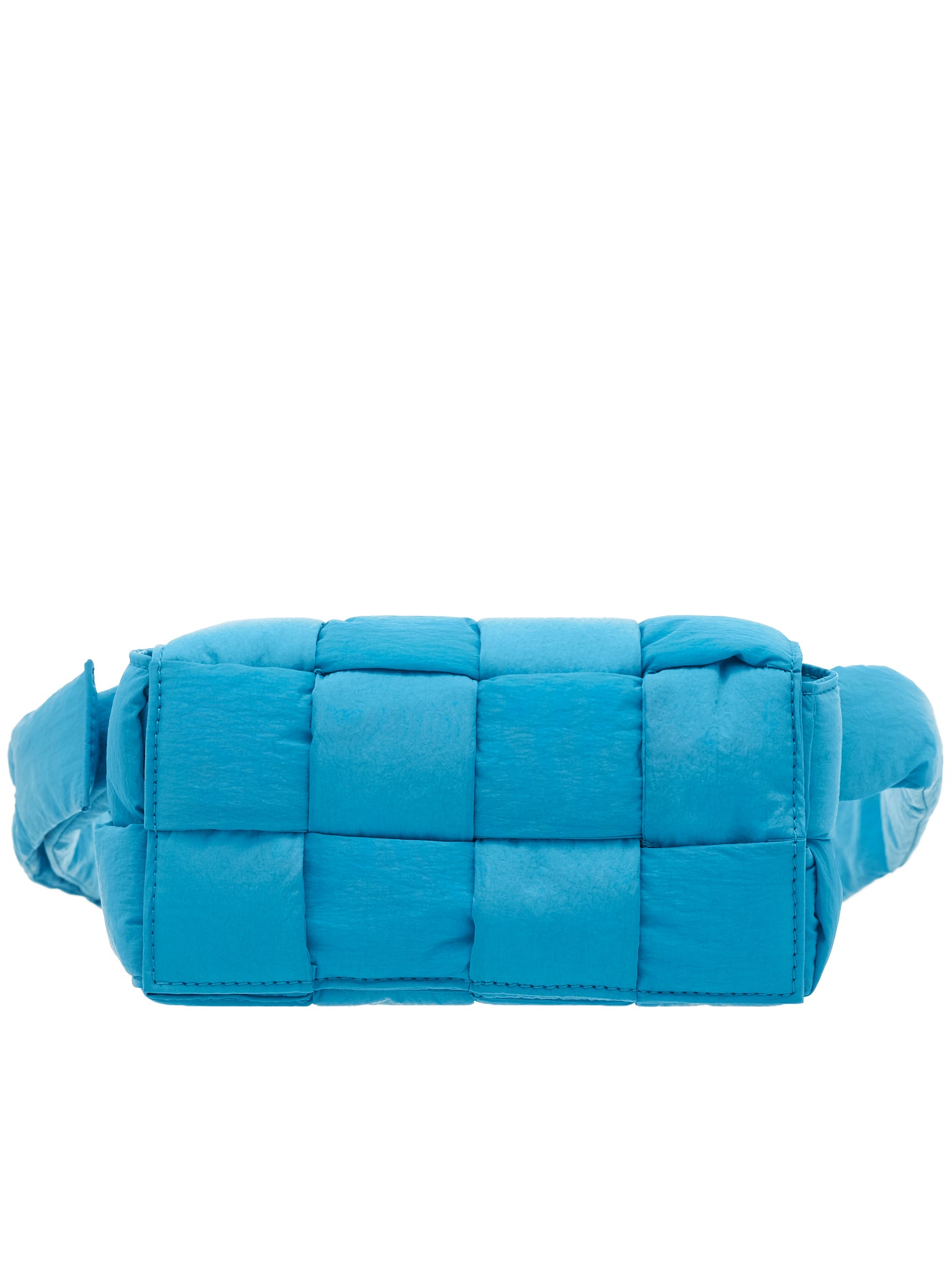 Lot - Bottega Veneta Blue Intrecciato Leather Shoulder Bag