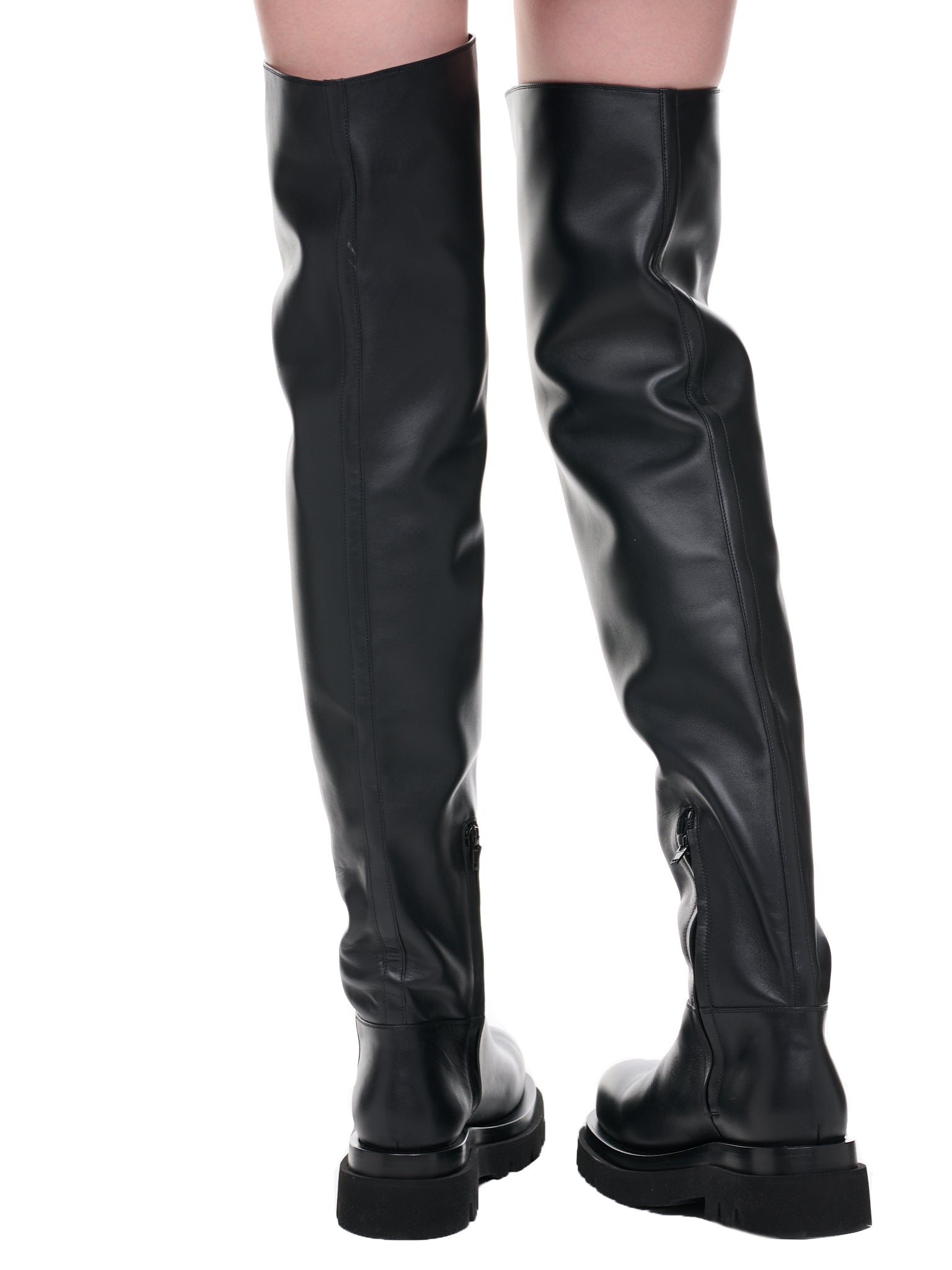 Raf Simons knee-length leather boots - Black