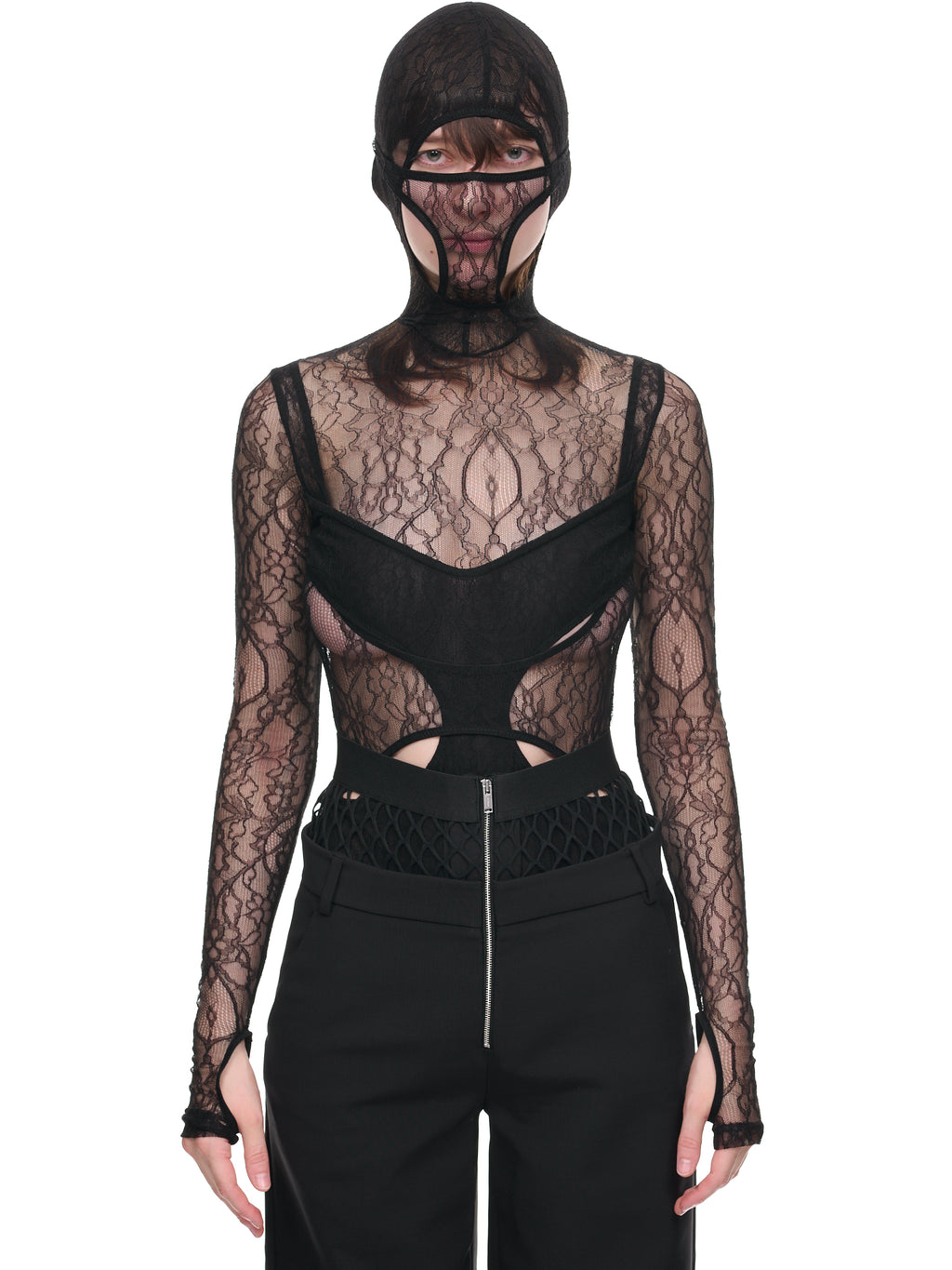 Lace Armless Bodysuit // Black (XL) - Celino Lingerie - Touch of Modern