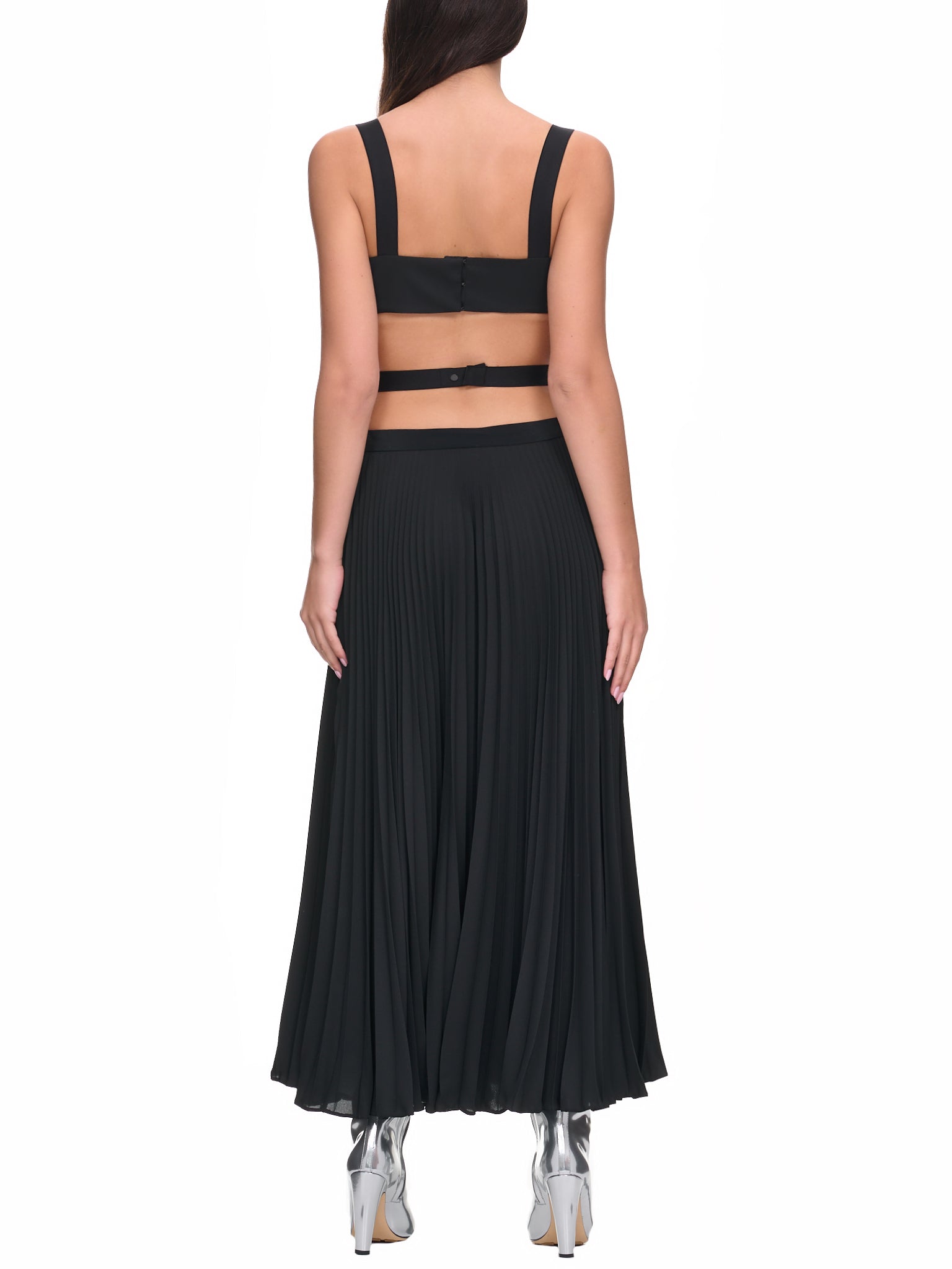 Pleated Dress (DR3996-BLACK)