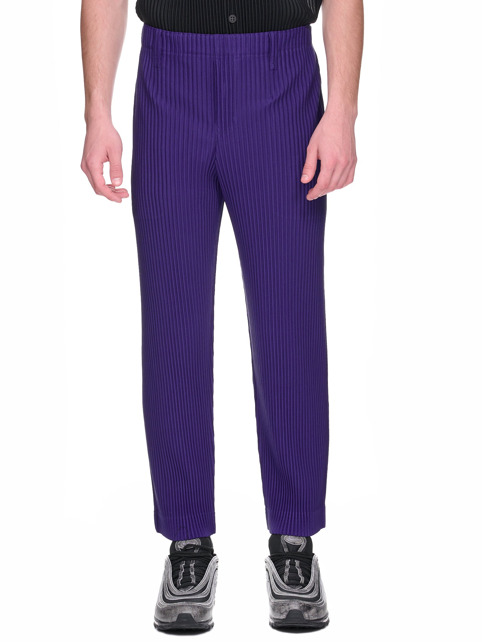 Color Pleats Trousers (HP36JF152-74-DEEP-SEA-BLUE)